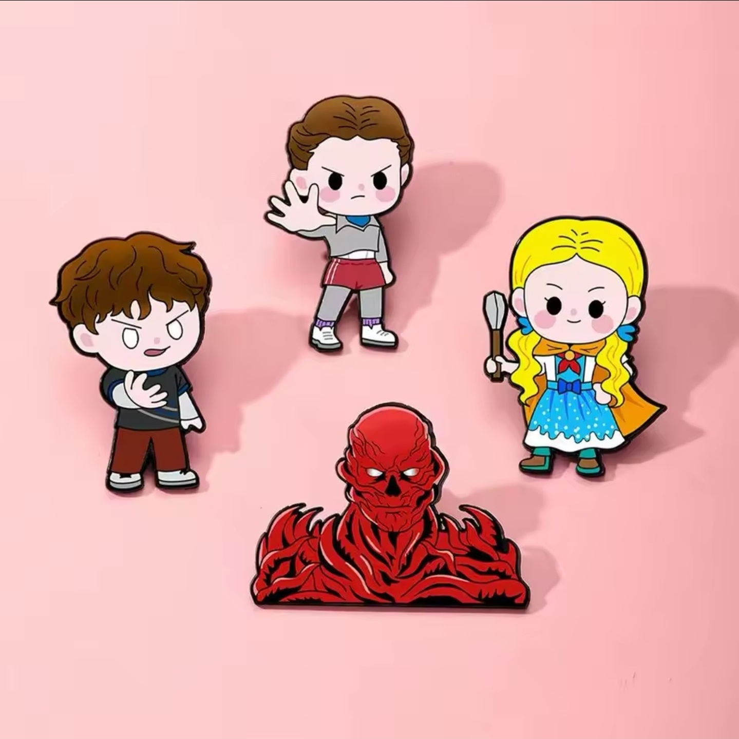Stranger Things Set of 9 Brooch Enamel Pins - photo 2