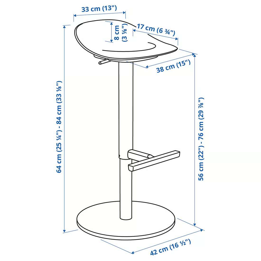 2 Adjustable White Bar Stools - photo 4