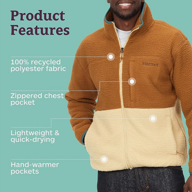 Marmot Aros Fleece Jacket - Size L - New with tags - photo 3