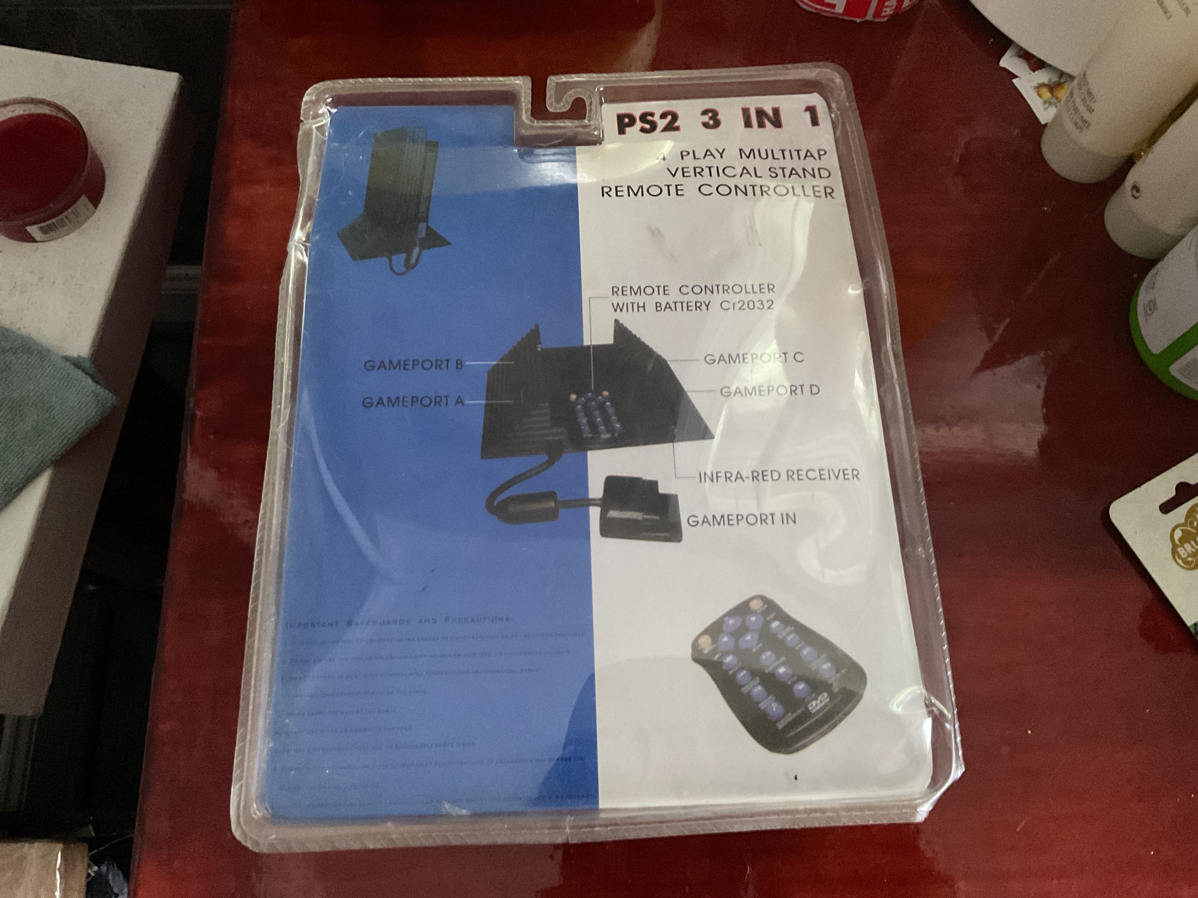 New PS2 3 in 1 Play Multitap Vertical Stand Controller - photo 5