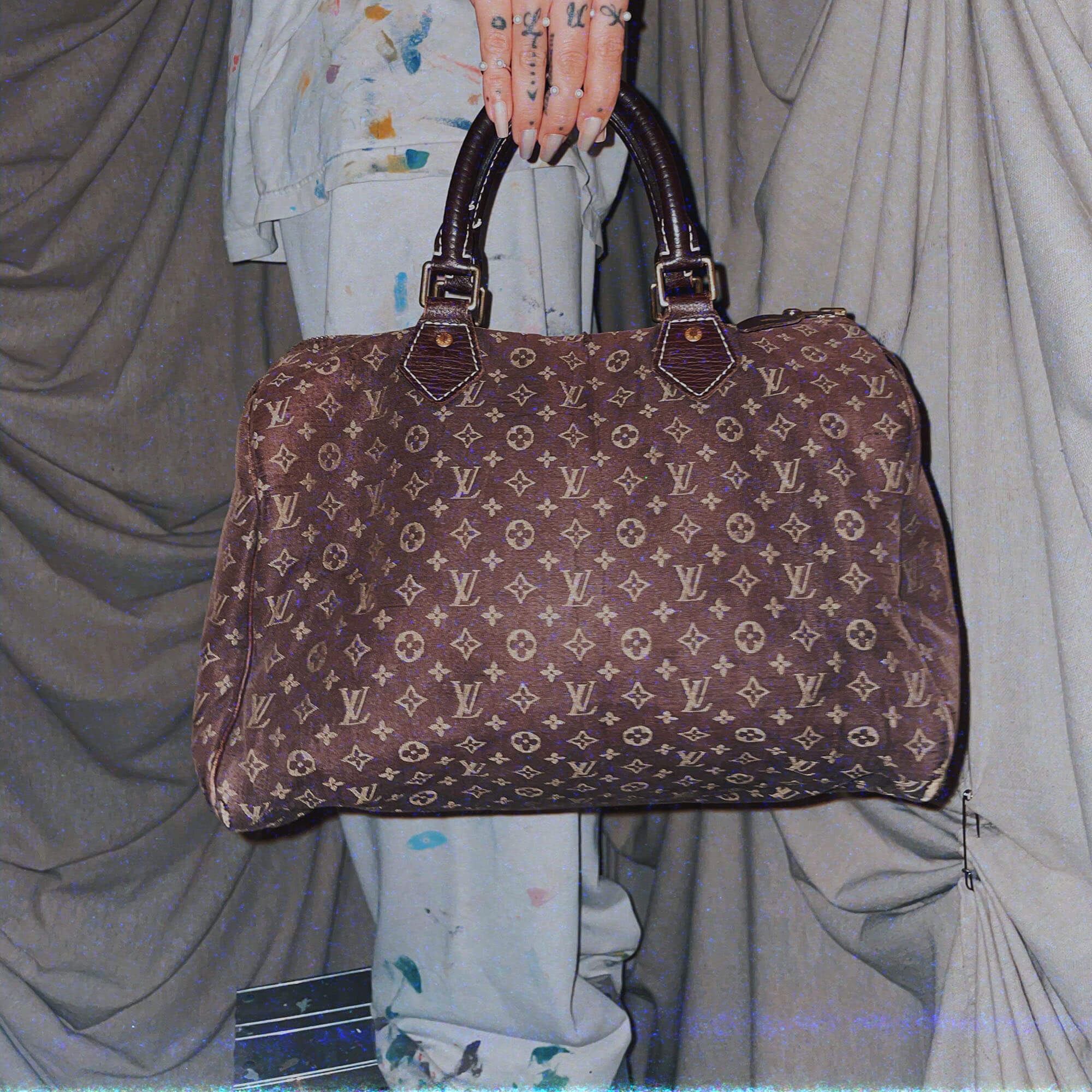 louis vuitton lin speedy 30 + wallet