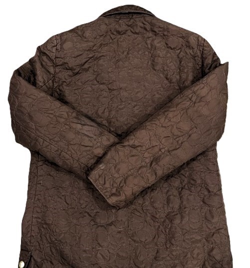 Coach Women’s Signature C Quilted Jacket Brown Medium Like New🥕 - photo 2
