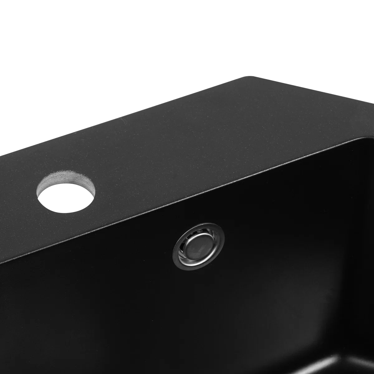 Corner Undermount Kitchen Sink - Black - photo 5