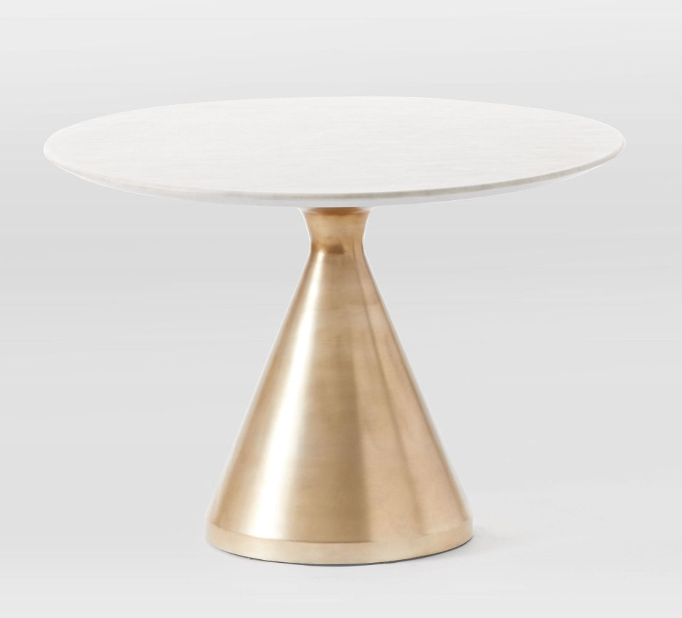 West Elm Pedestal 48" Marble Round Table - photo 3