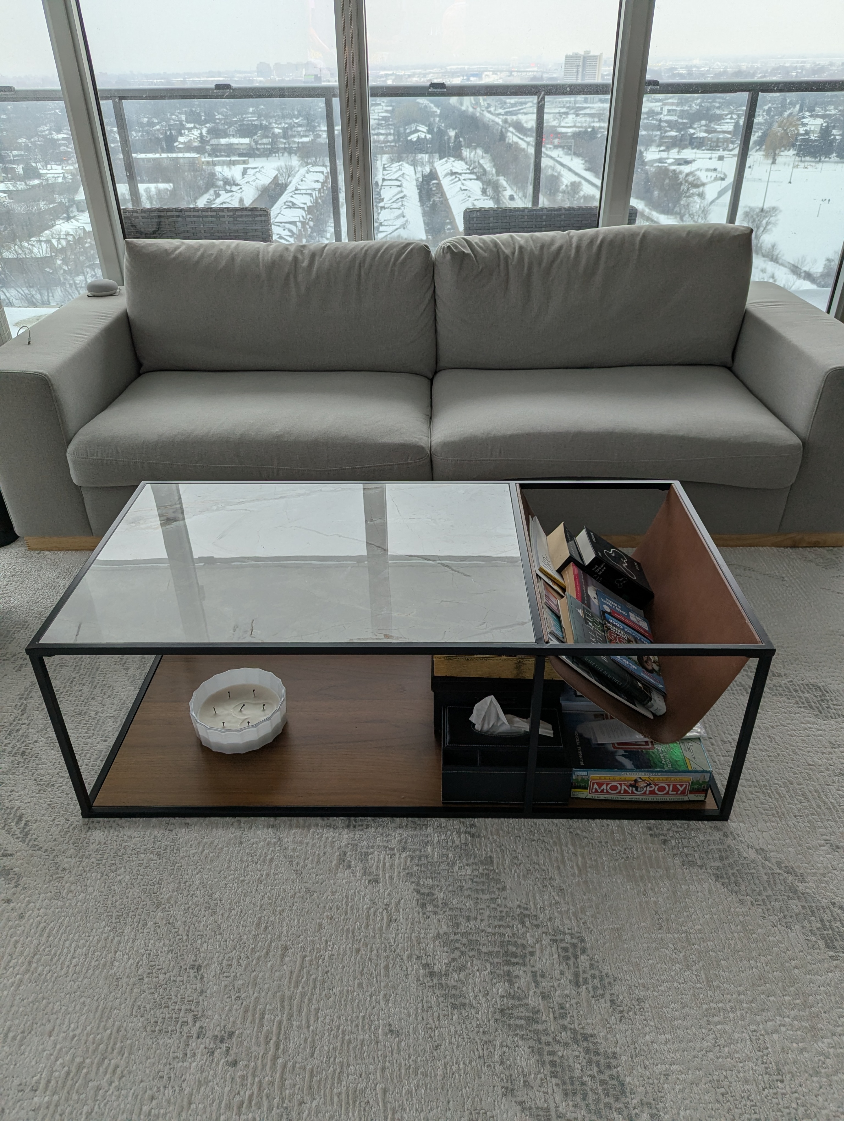 marable top coffee table