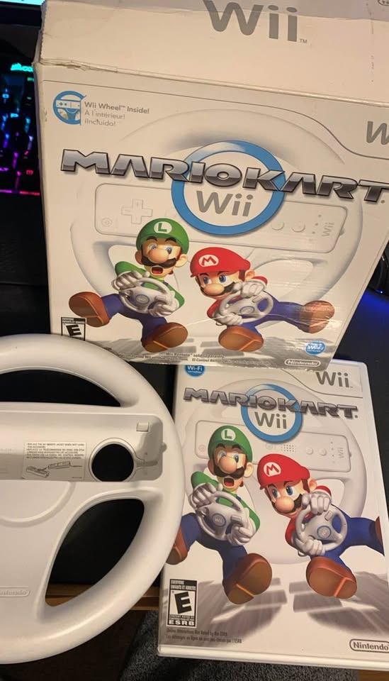 Mario Kart Wii with Wii Wheel