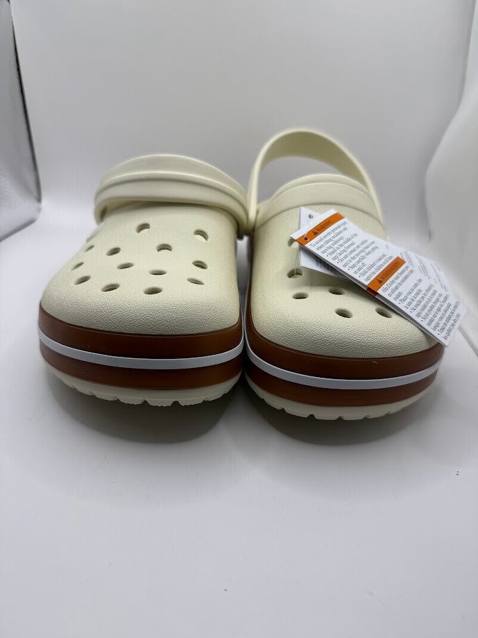 Crocbrand Gum Clog White Unisex 212756-2MD, Size M8/W10 & M9/W11