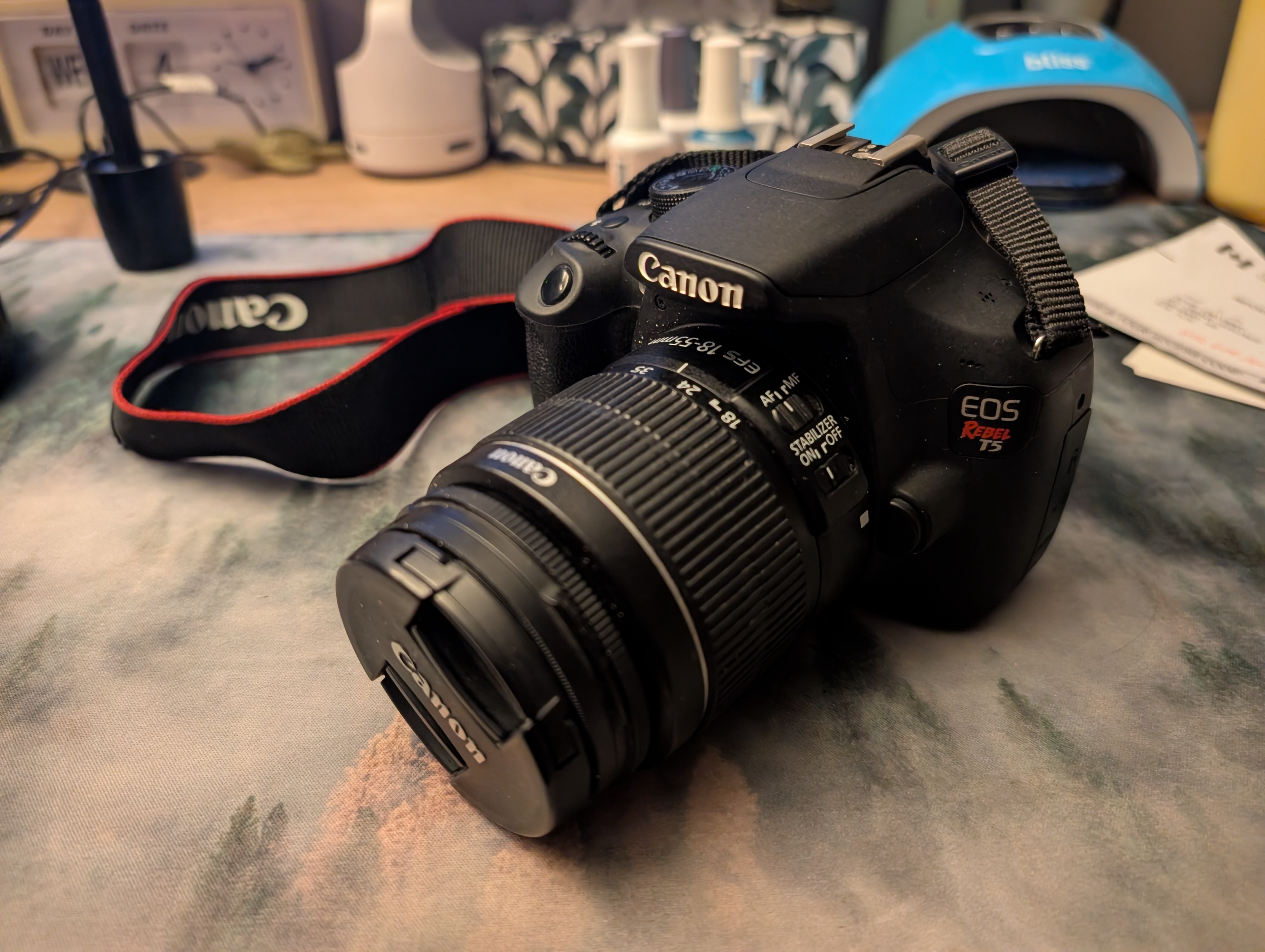 Lightly used Canon Rebel T5 w/ 18-55mm & 75-300mm lens