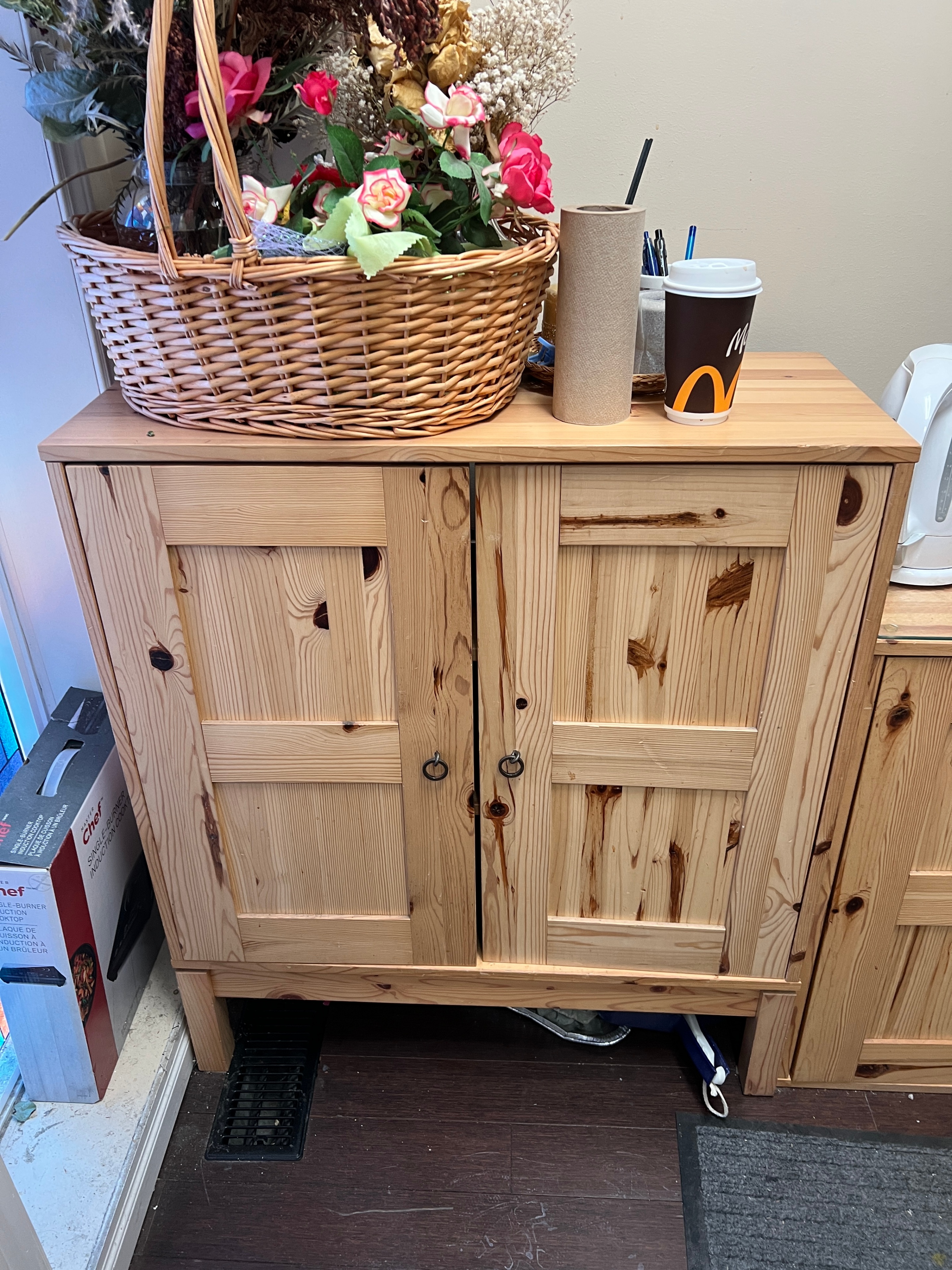 Pine Cabinet x2