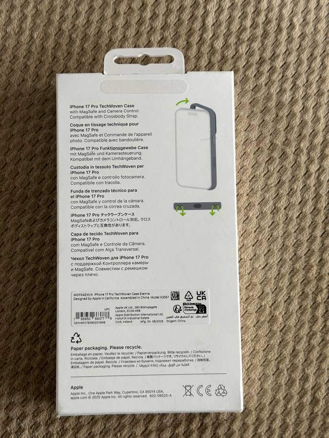 Apple TechWoven Hard Shell MagSafe Case - iPhone 17 Pro - Sierra - photo 3