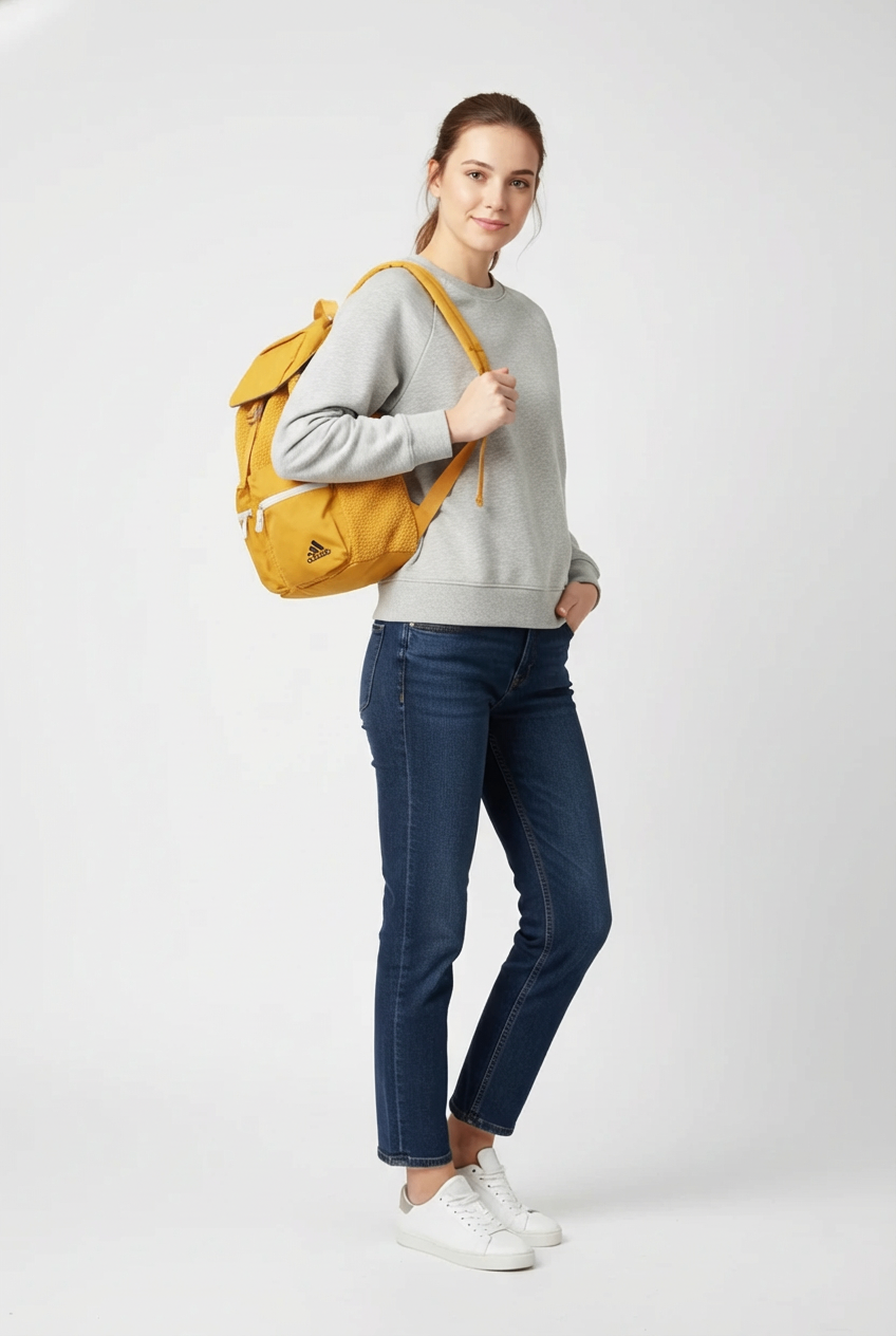 Adidas Sherpa Fleece Backpack Yellow - photo 2