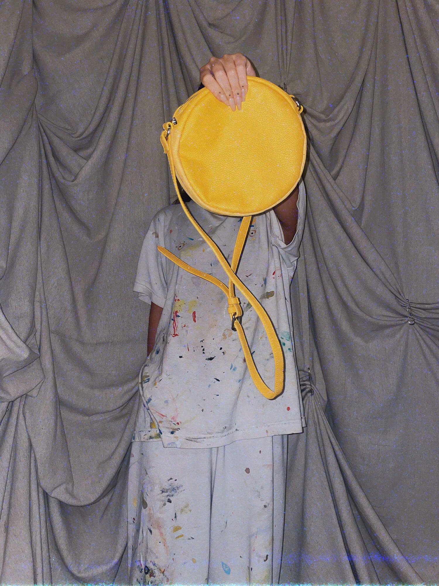 small yellow circle crossover purse bag - photo 2