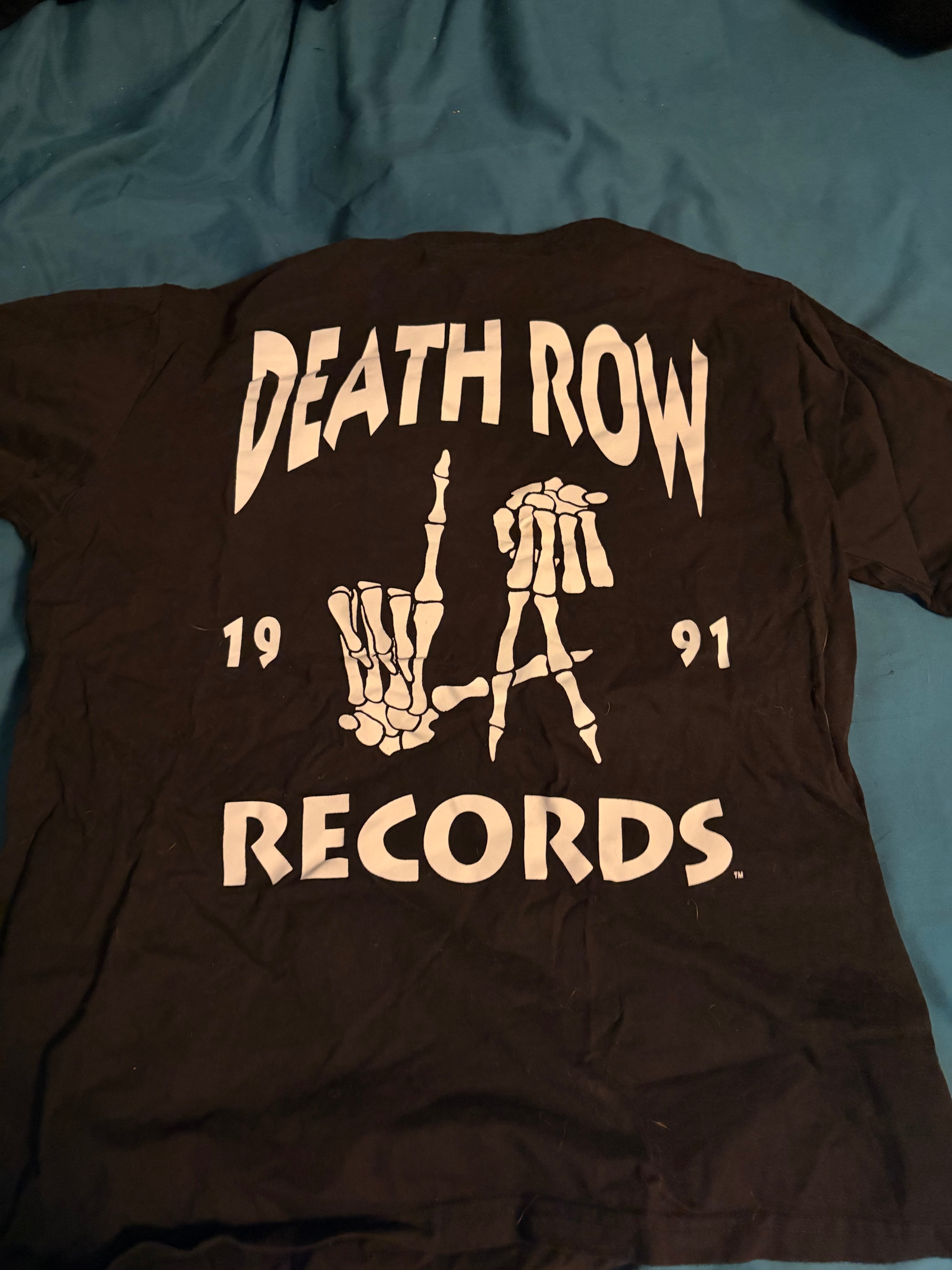 Death Row Records Black T-Shirt - Size L