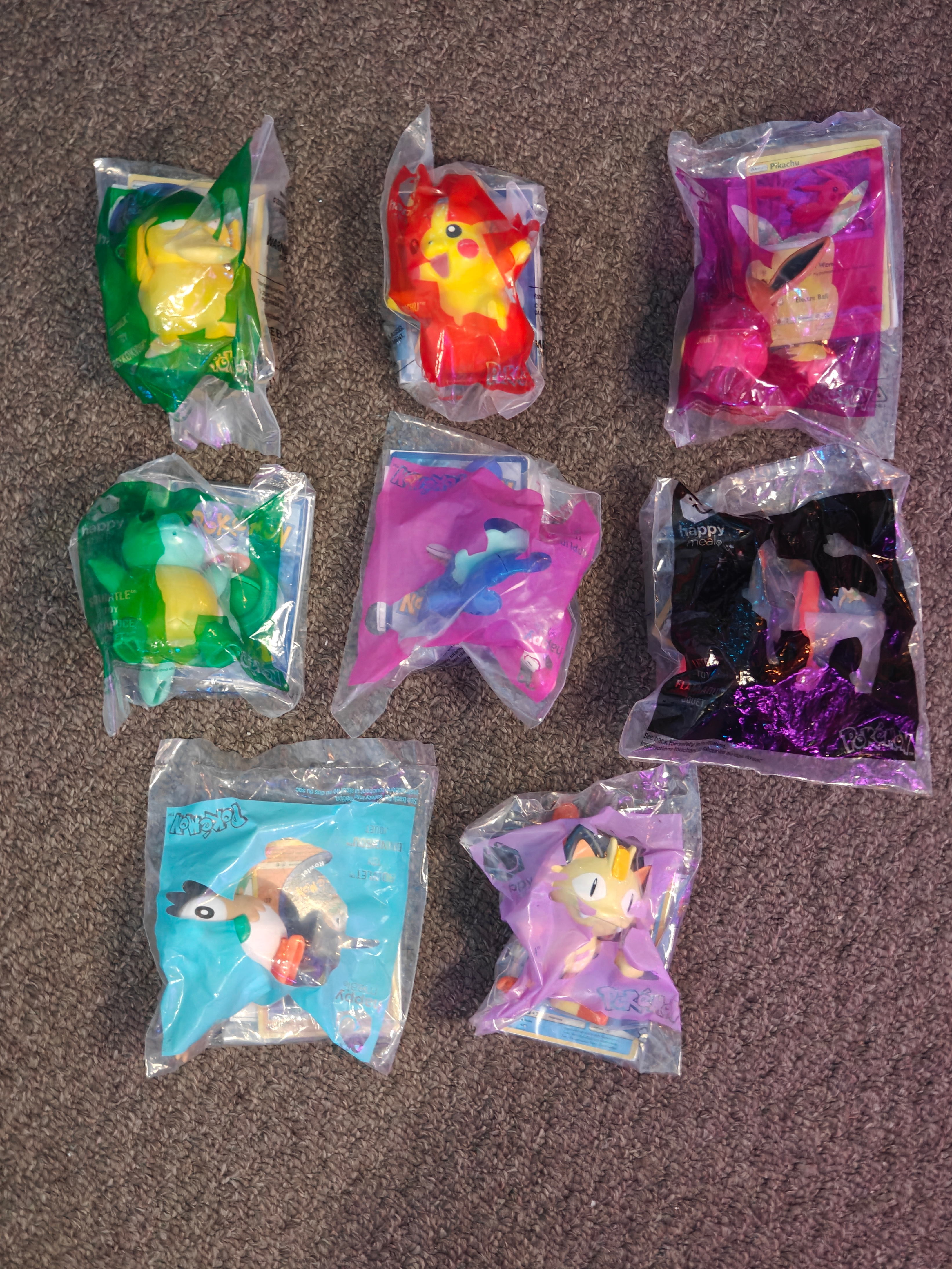 2017 Pokemon McDonalds Toys - Complete Set of 8 Sealed