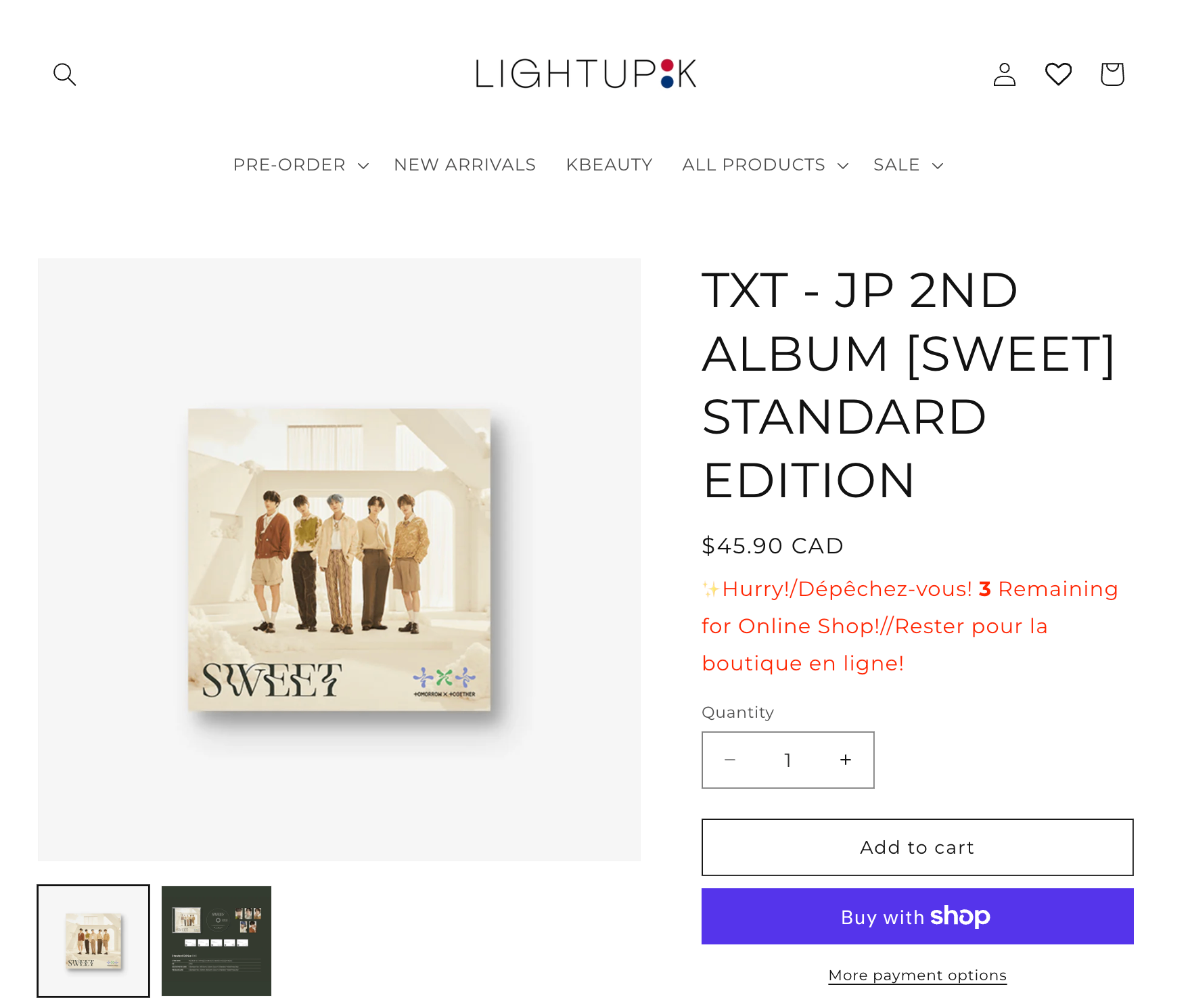 TXT Japanese Album Sweet Standard Edition Kpop - photo 5