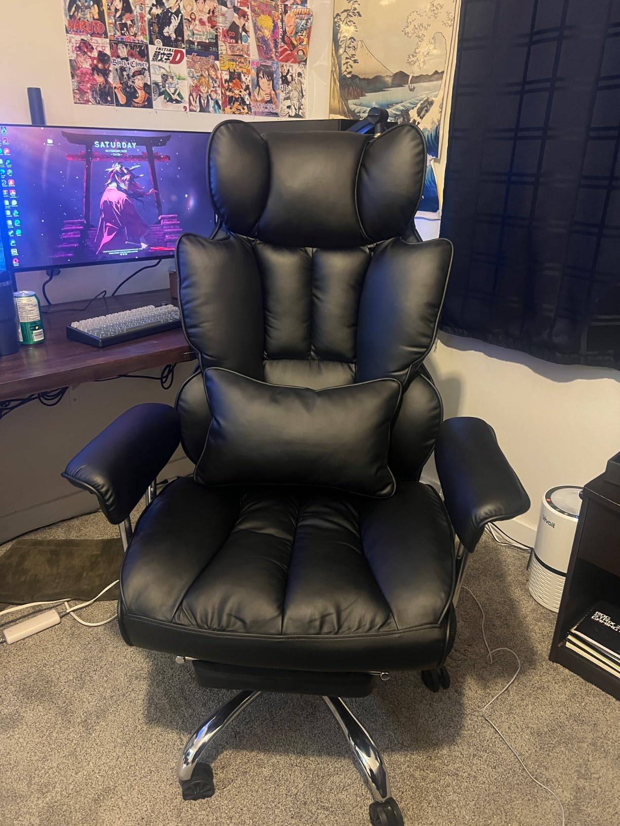 Efomao Office Chair with Footrest $280 Kamloops