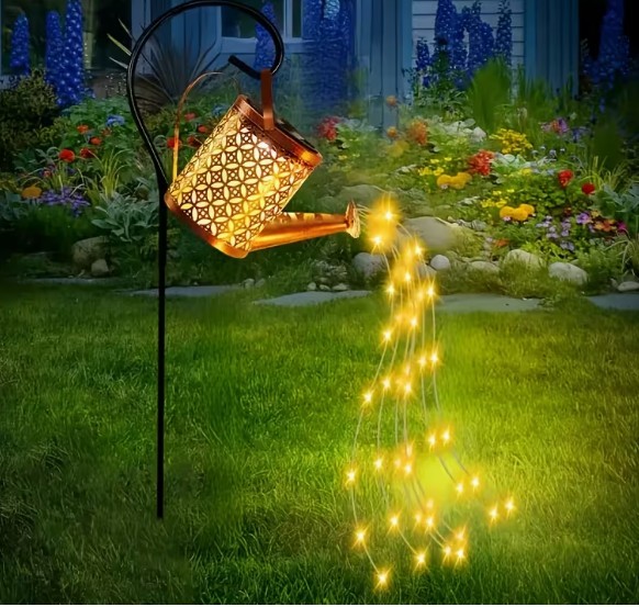 Solar flowing lights watering Can