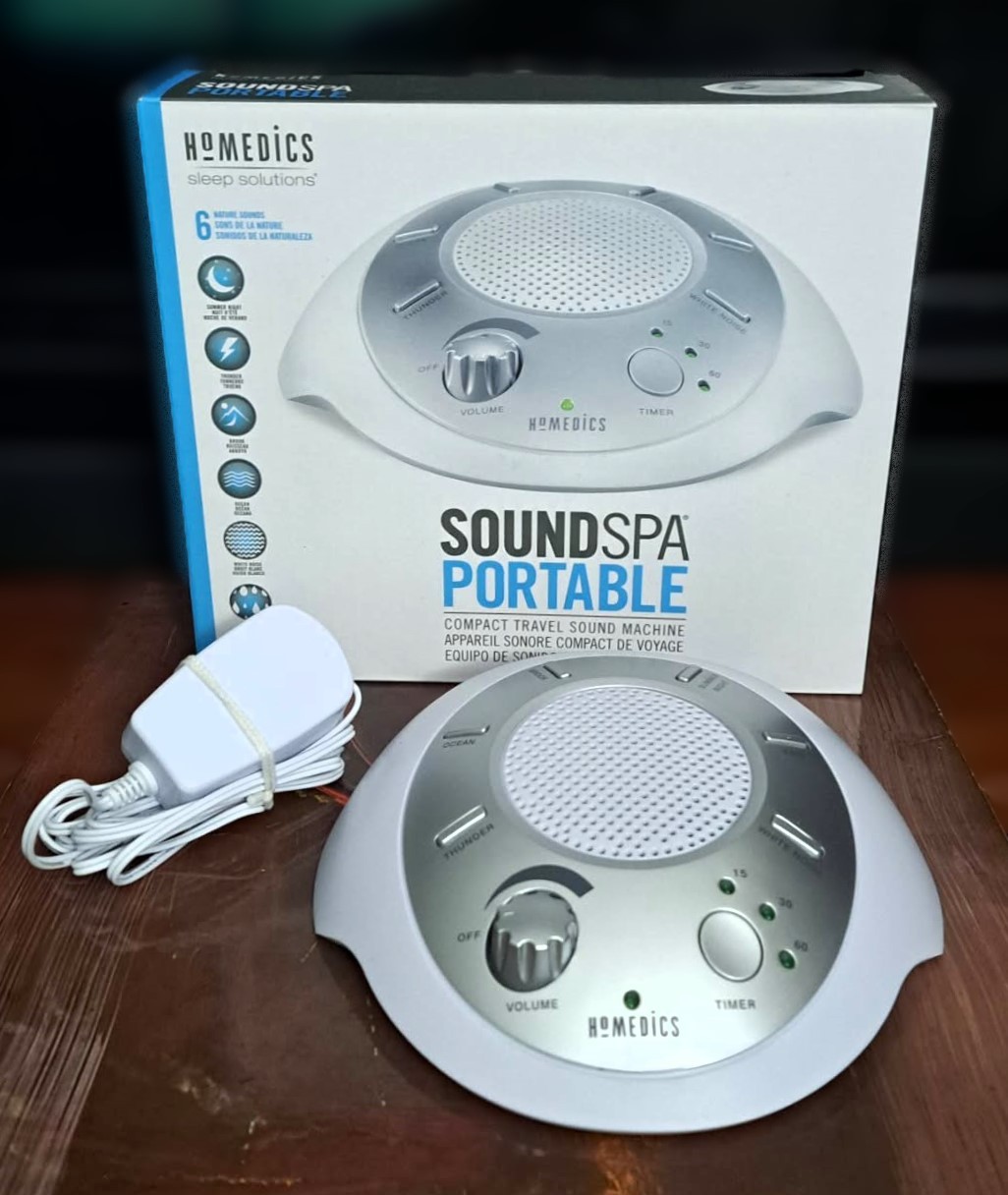 HoMedics SoundSpa Portable White Noise Machine New (Open Box)🏆