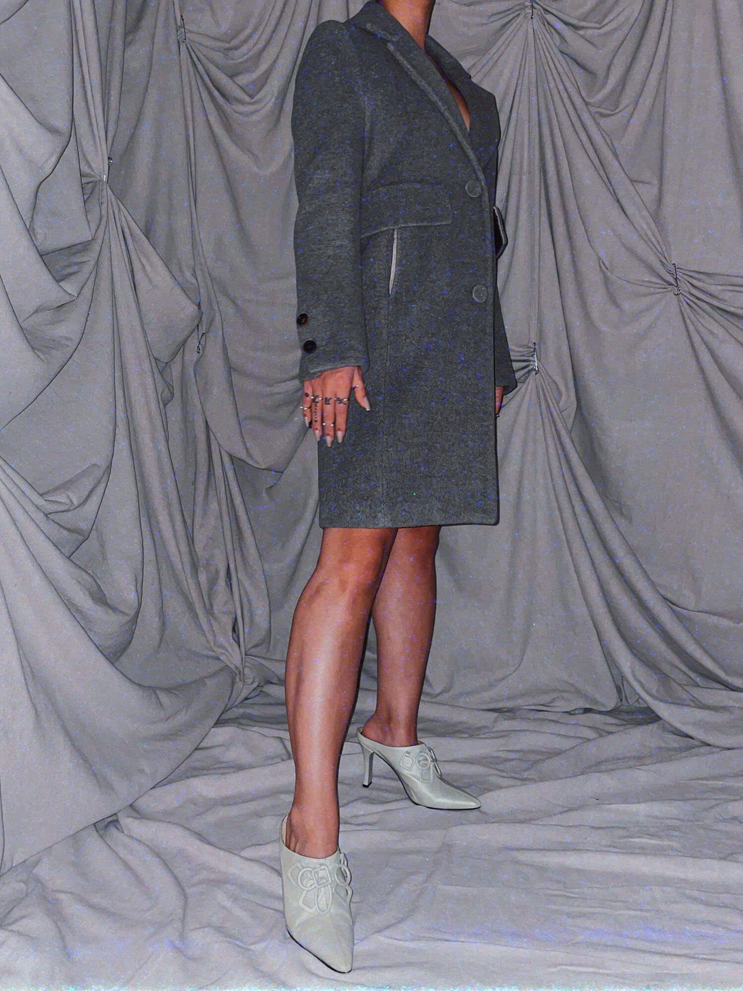 vintage light mint green mules heels shoes - photo 4