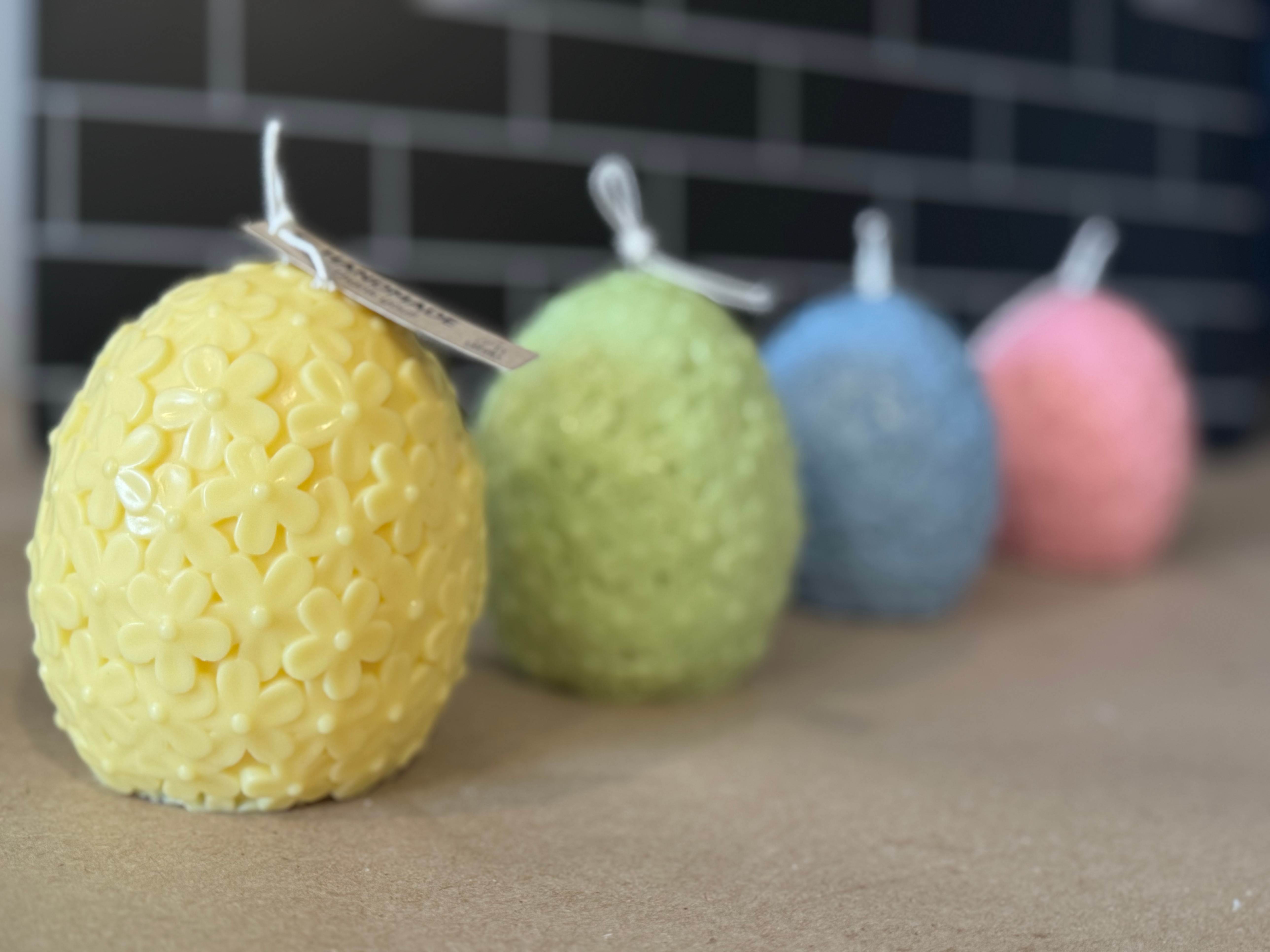 Easter Floral Egg Decorative Candles (Easter Collection)