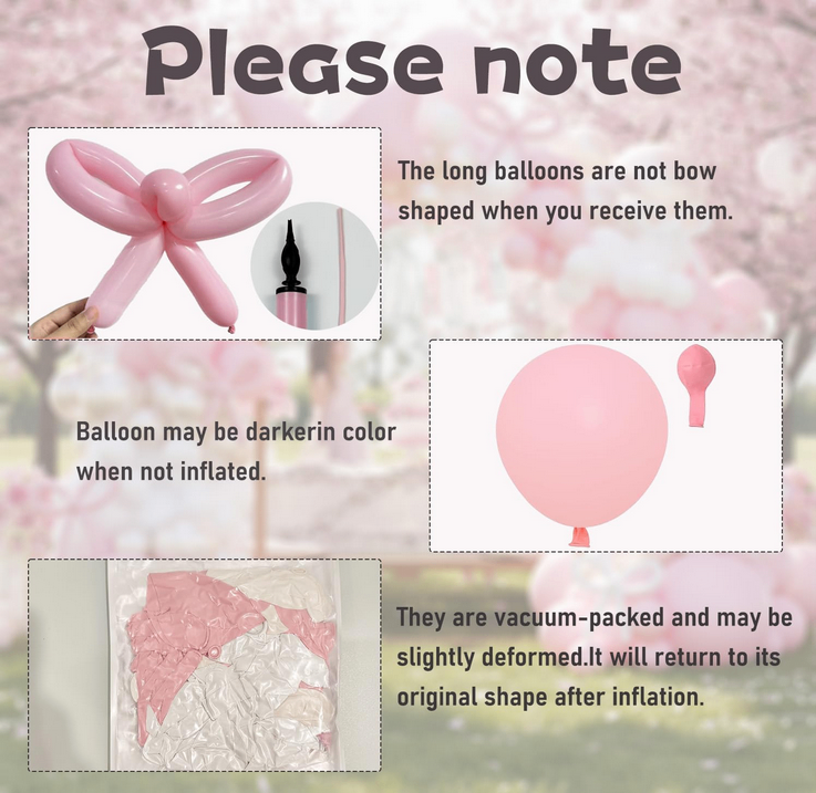 Balloon Garland Arch Kit - Pink Pearl, Sand, and White - photo 5