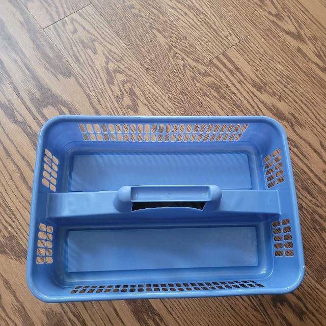 Blue Plastic Storage Basket - photo 2