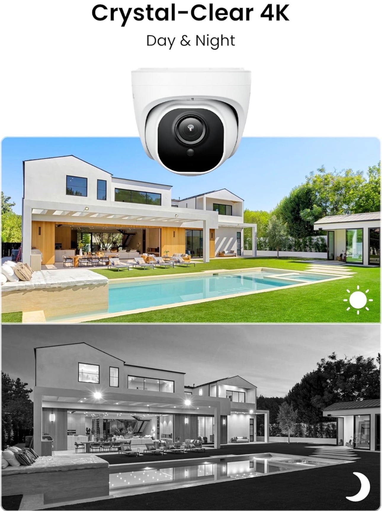 4K PoE Security Camera System AI Detect 8Ch NVR 2TB Waterproof - photo 4