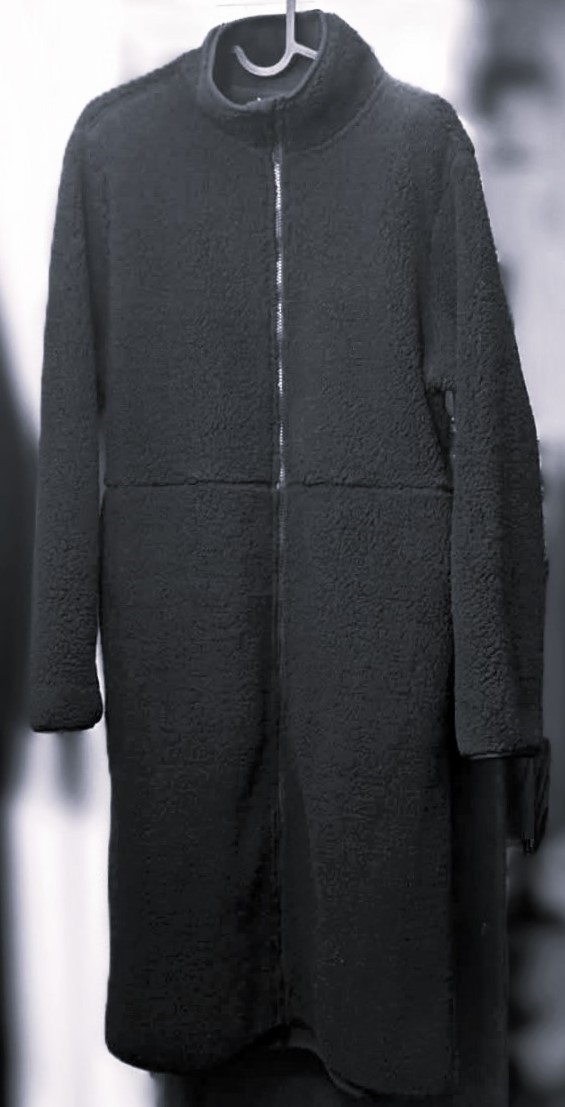 Women’s Longline "Teddy" Fleece Coat Black Size M Like New🥕 - photo 3