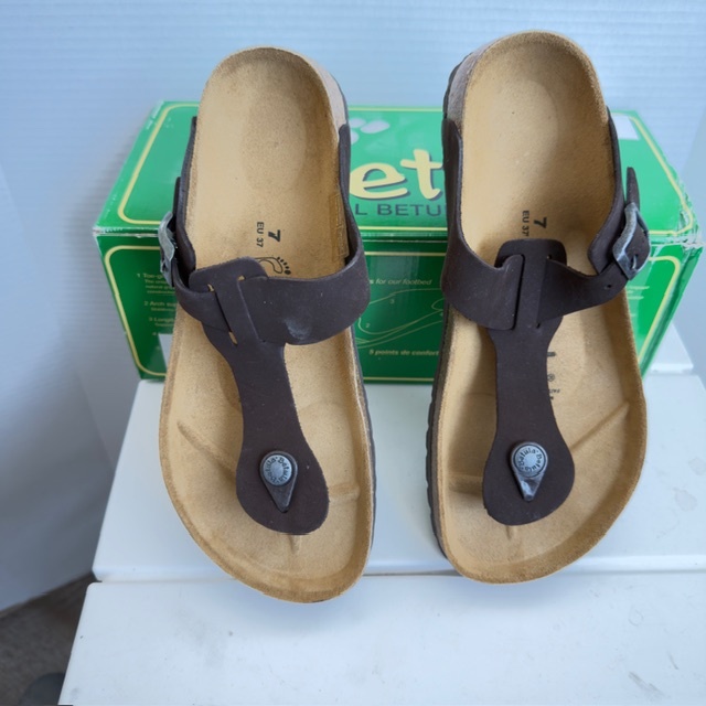 Betula Fussbett Brown Sandals - Size 7