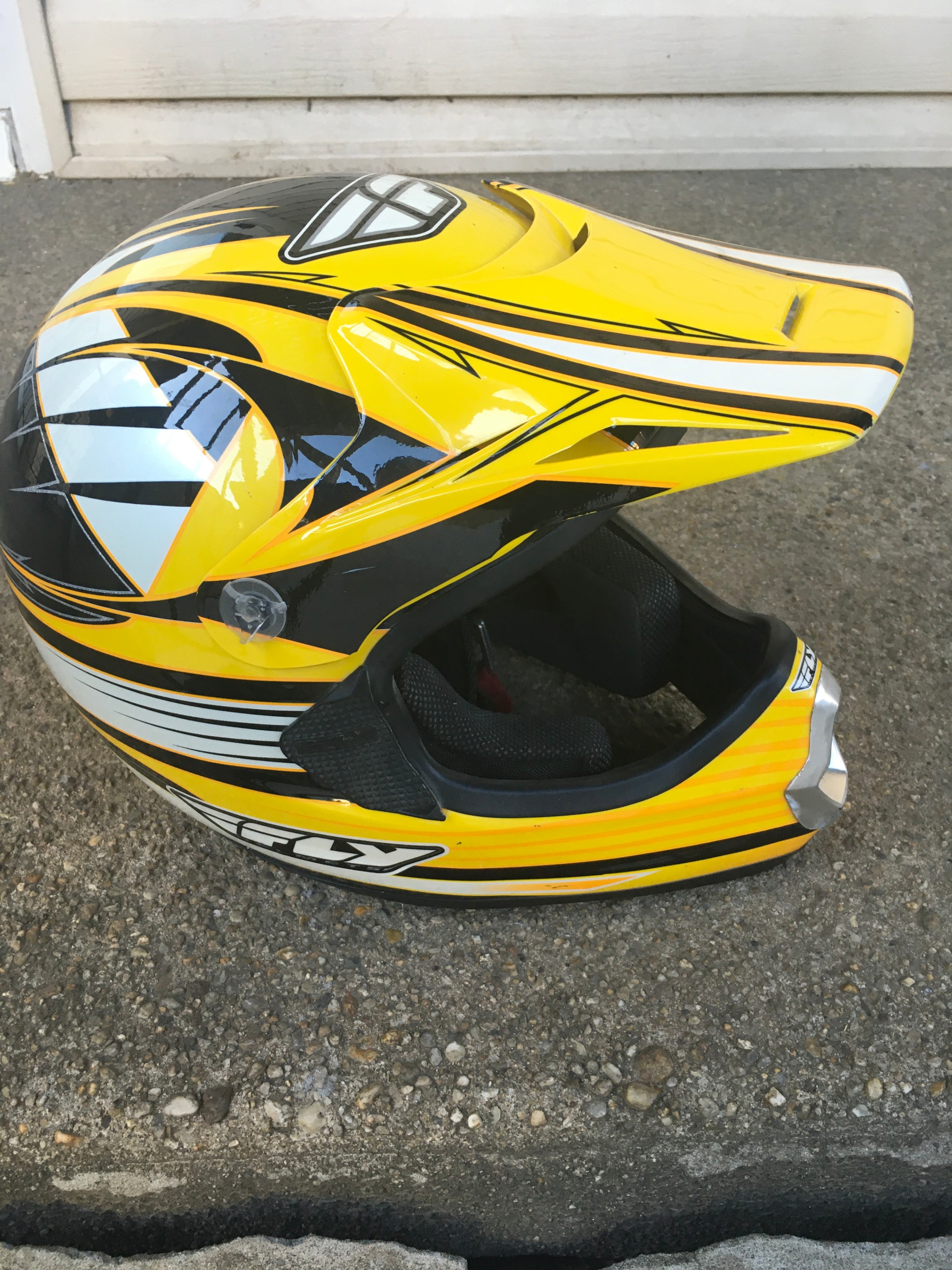 Fly Racing Yellow Motocross Helmet - photo 2