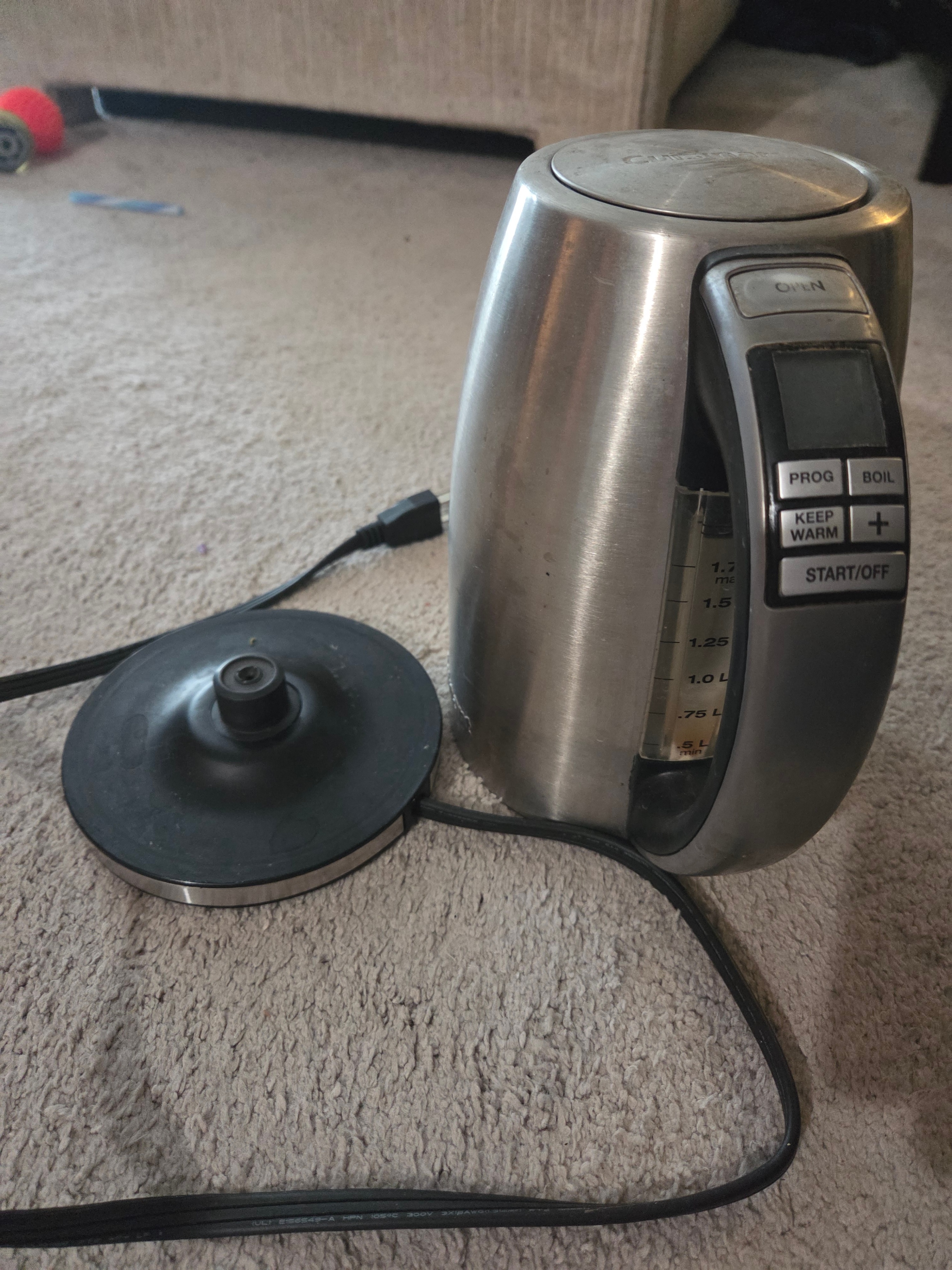 Cuisinart PerfecTemp (CPK-17C) 1.7L Programmable Kettle 1500W
