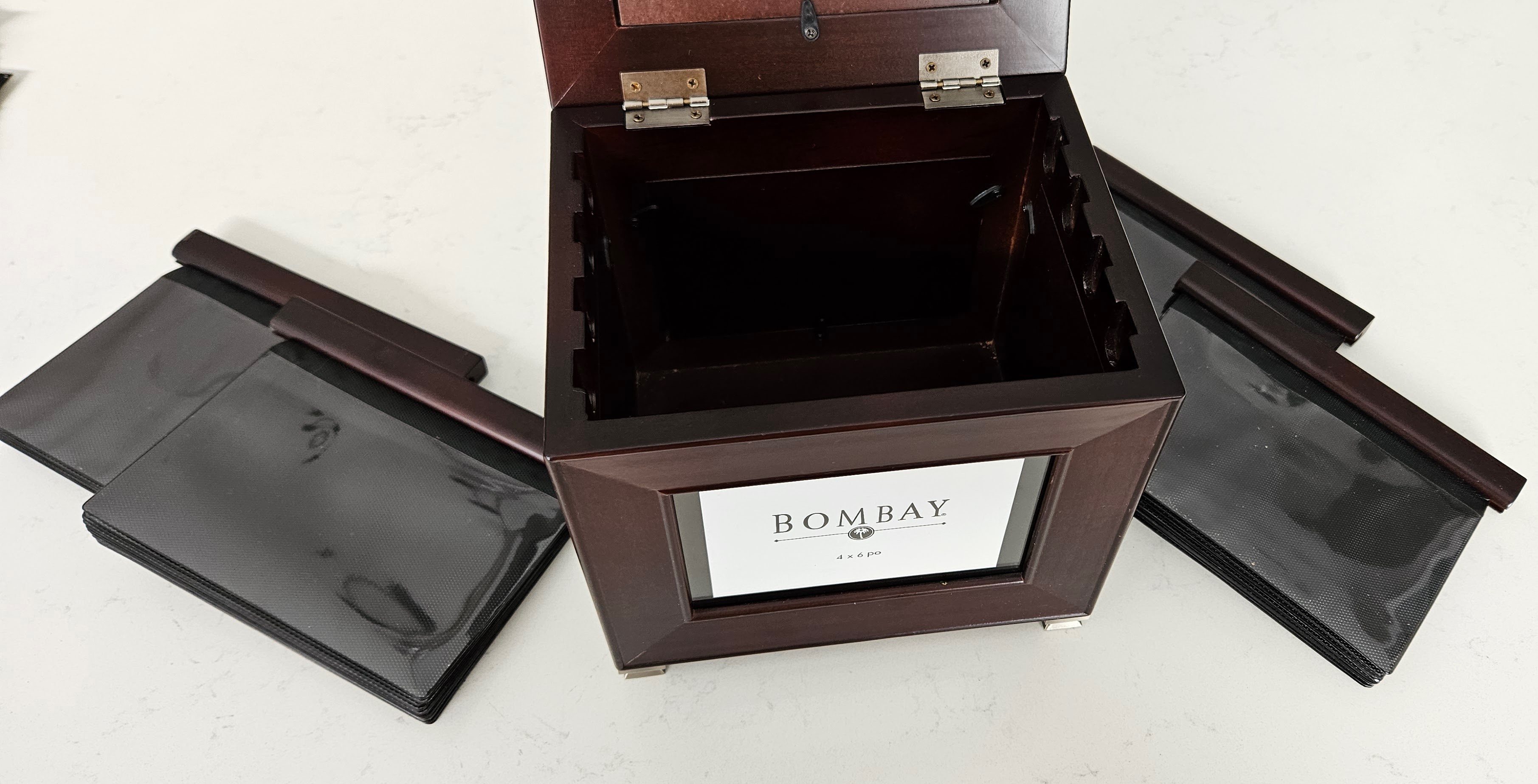 Bombay Company Mahogany Photo Storage Box - photo 2