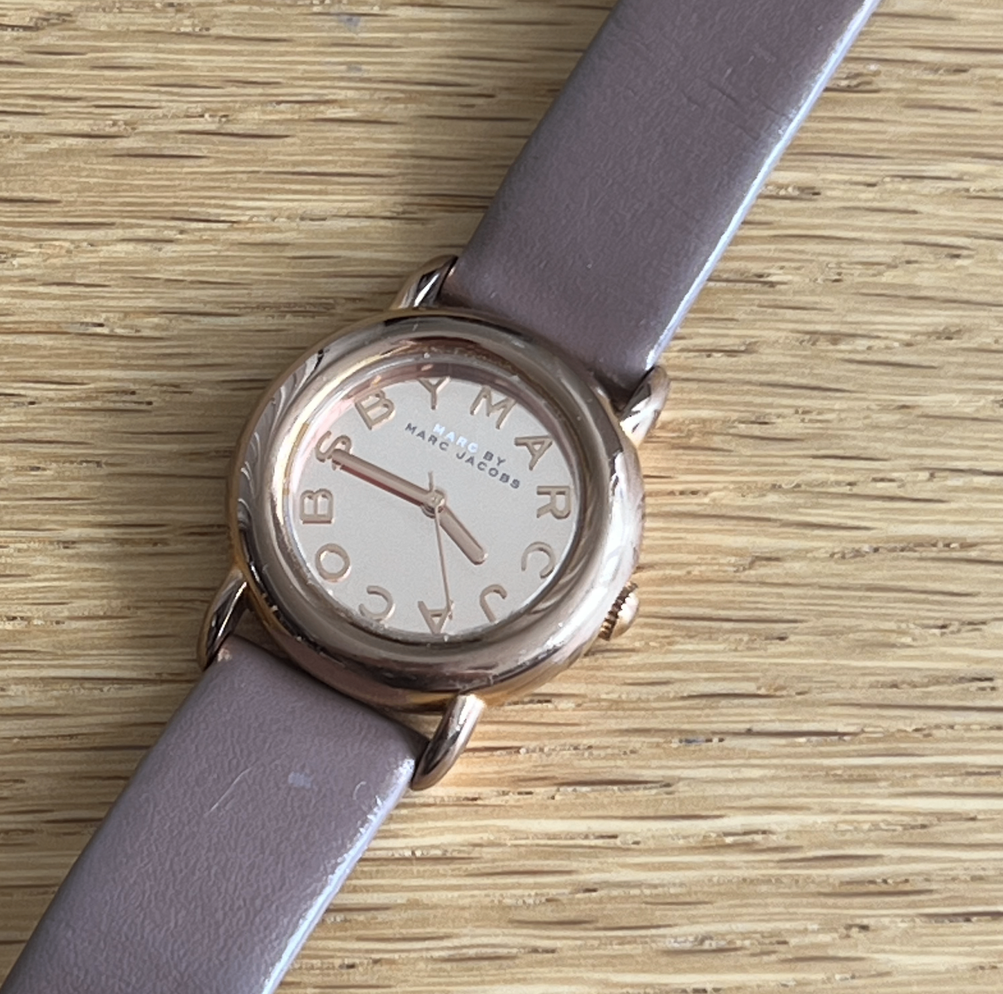 Marc By Marc Jacobs Rose Gold Leather Watch