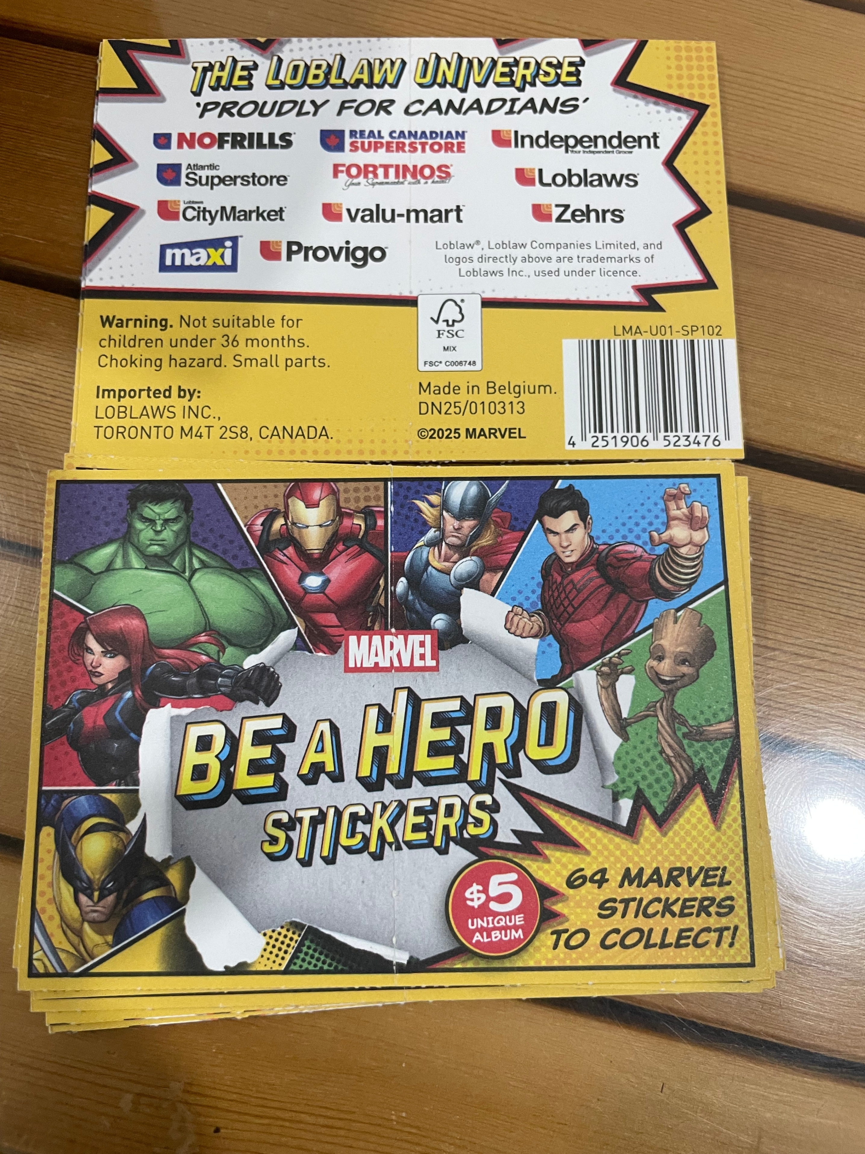Marvel Be A Hero Stickers