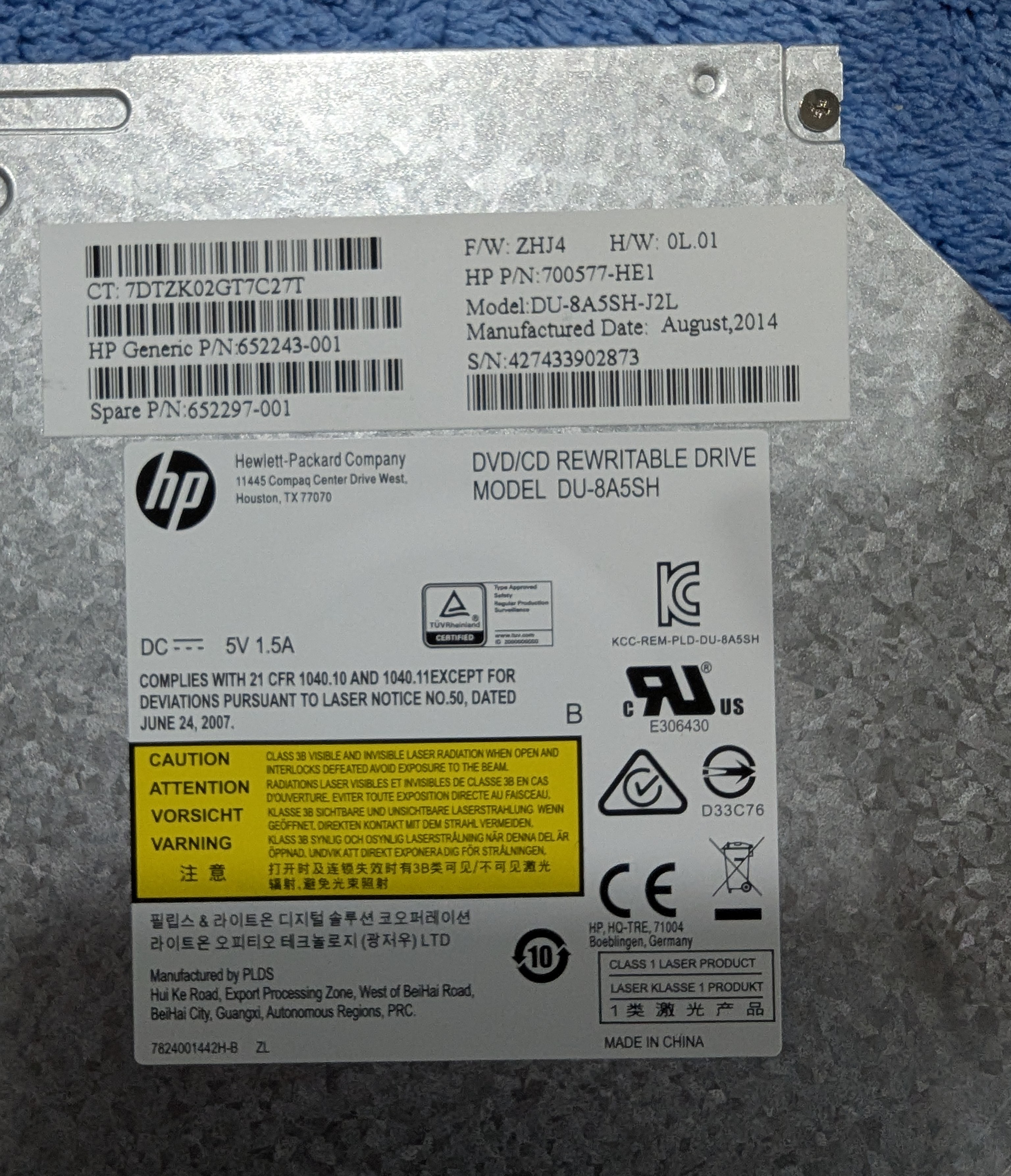 HP DU-8A5SH DVD/CD Rewritable Drive - photo 2