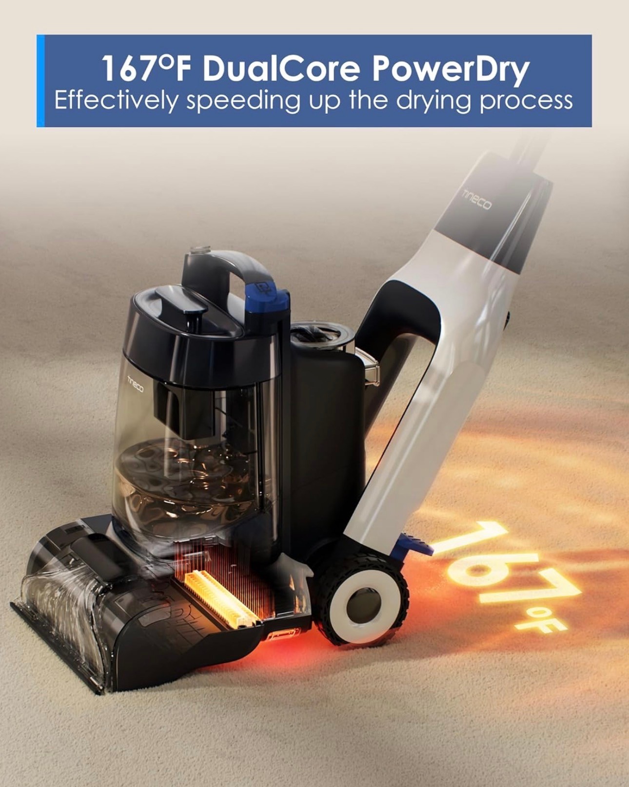 Smart & Deep Carpet Cleaner Self-Cleaning/167°F PowerDry - photo 5