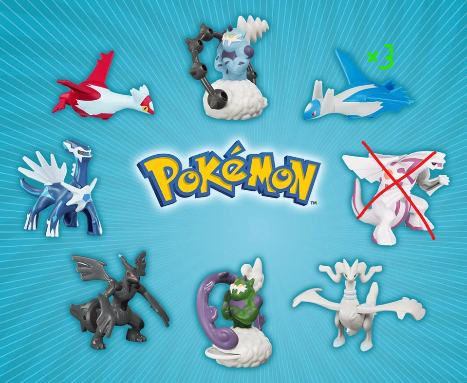 2018 Pokemon McDonalds Toys - 7/8 Set Sealed