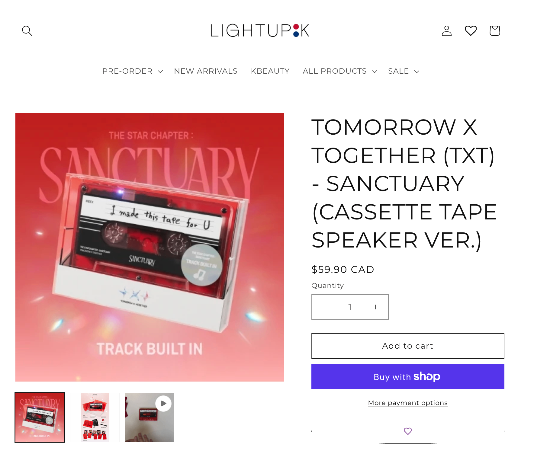 [WITH PCS] TXT - SANCTUARY (CASSETTE TAPE SPEAKER VER.) Kpop - photo 5