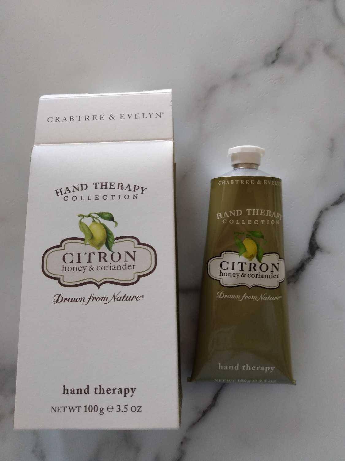 CRABTREE & EVELYN CITRON, HONEY & CORIANDER HAND THERAPY