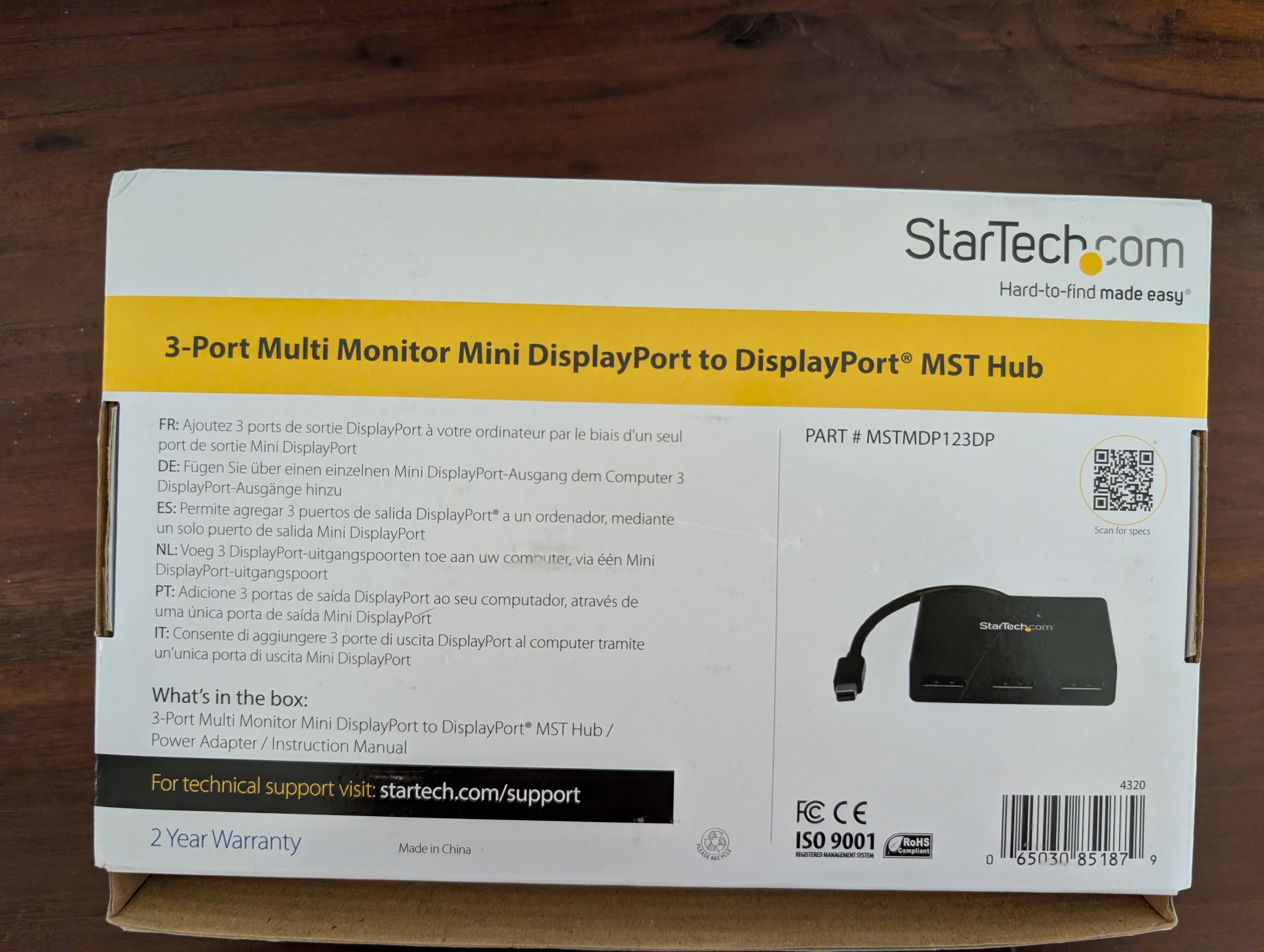 StarTech 3-Port Mini DisplayPort MST Hub - New - photo 2