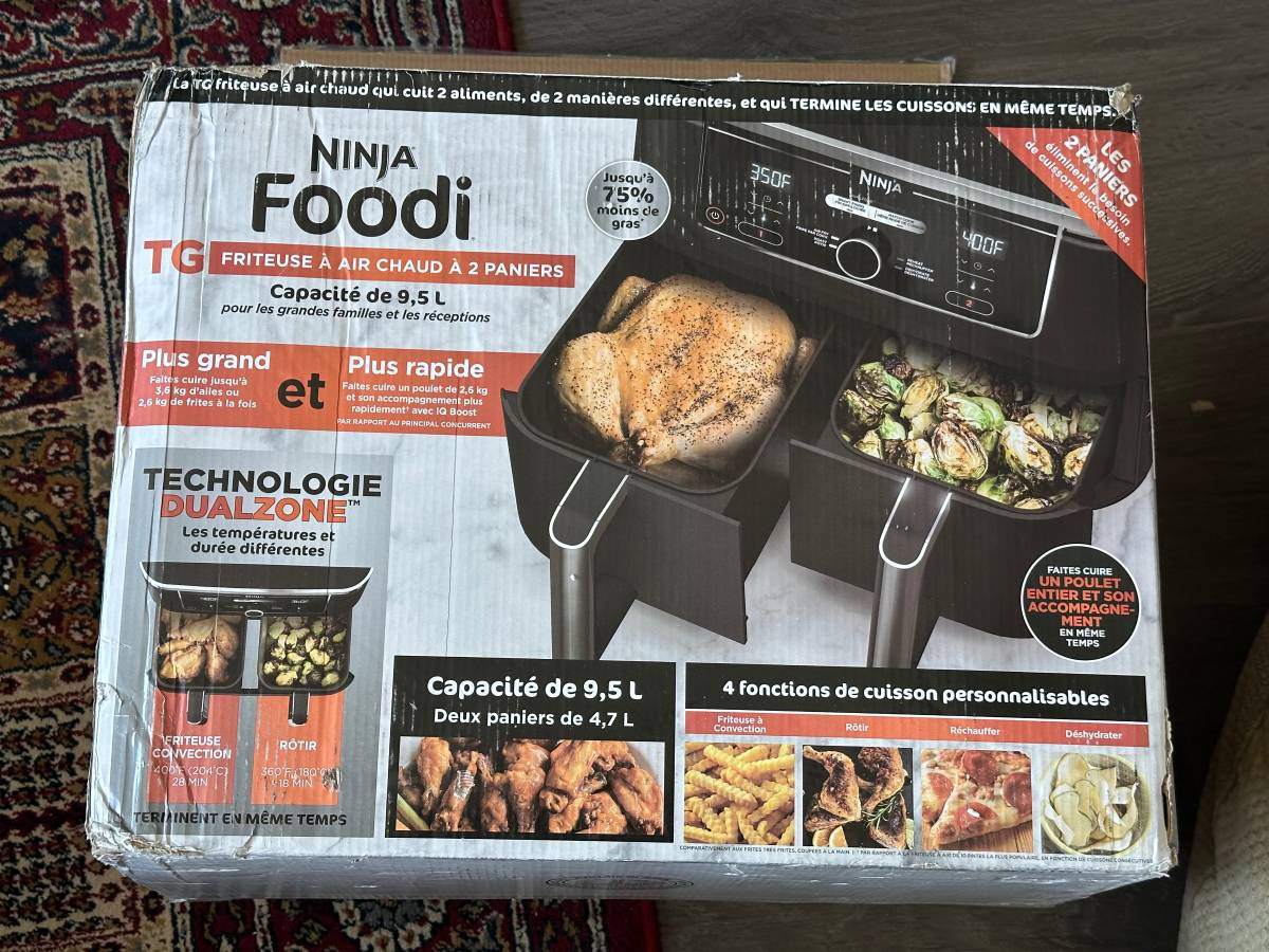 Ninja Foodi 4-in-1 Dual Zone Air Fryer - 9.46kg/10Qt - Black - photo 4