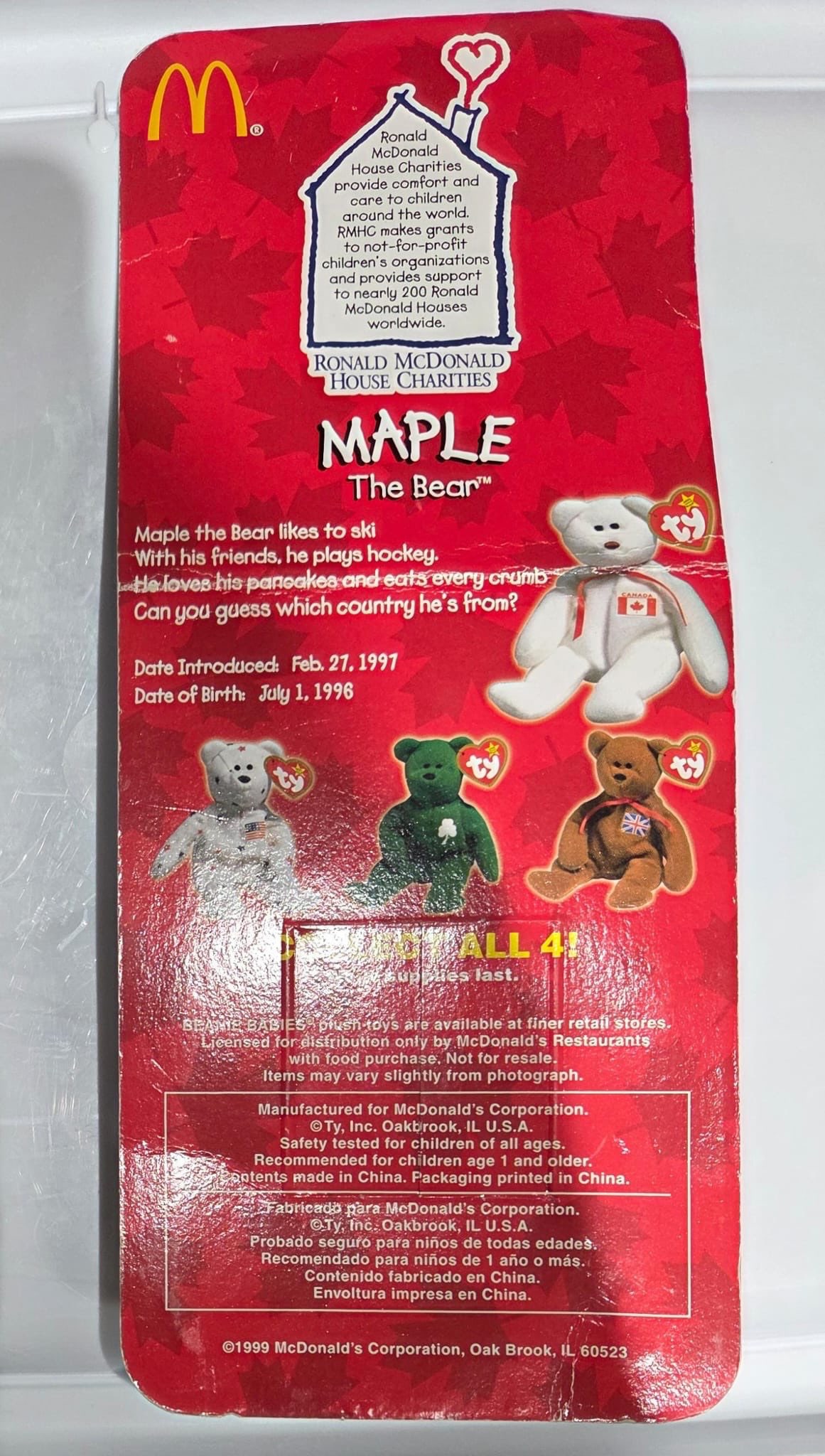 Maple the Bear (McDonald’s, Canada Edition) - photo 2