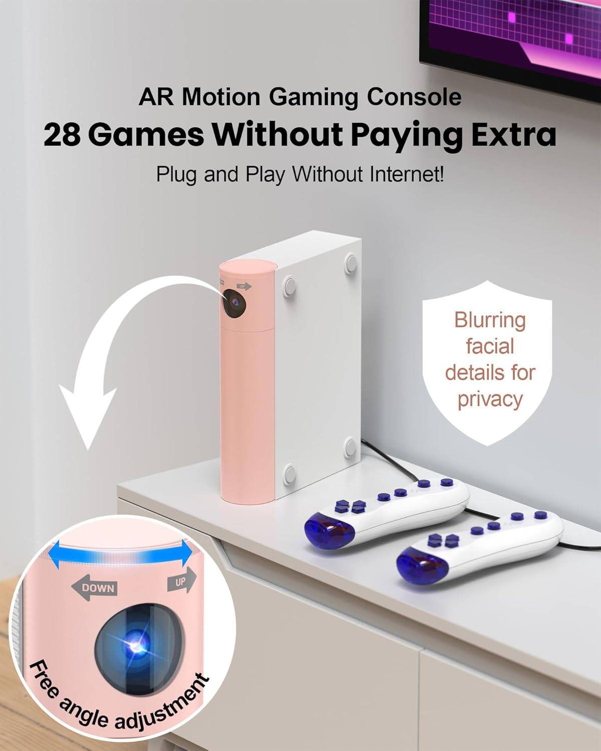 AR Motion Game Console Active Video System w/ 28 Built-in Games - photo 2