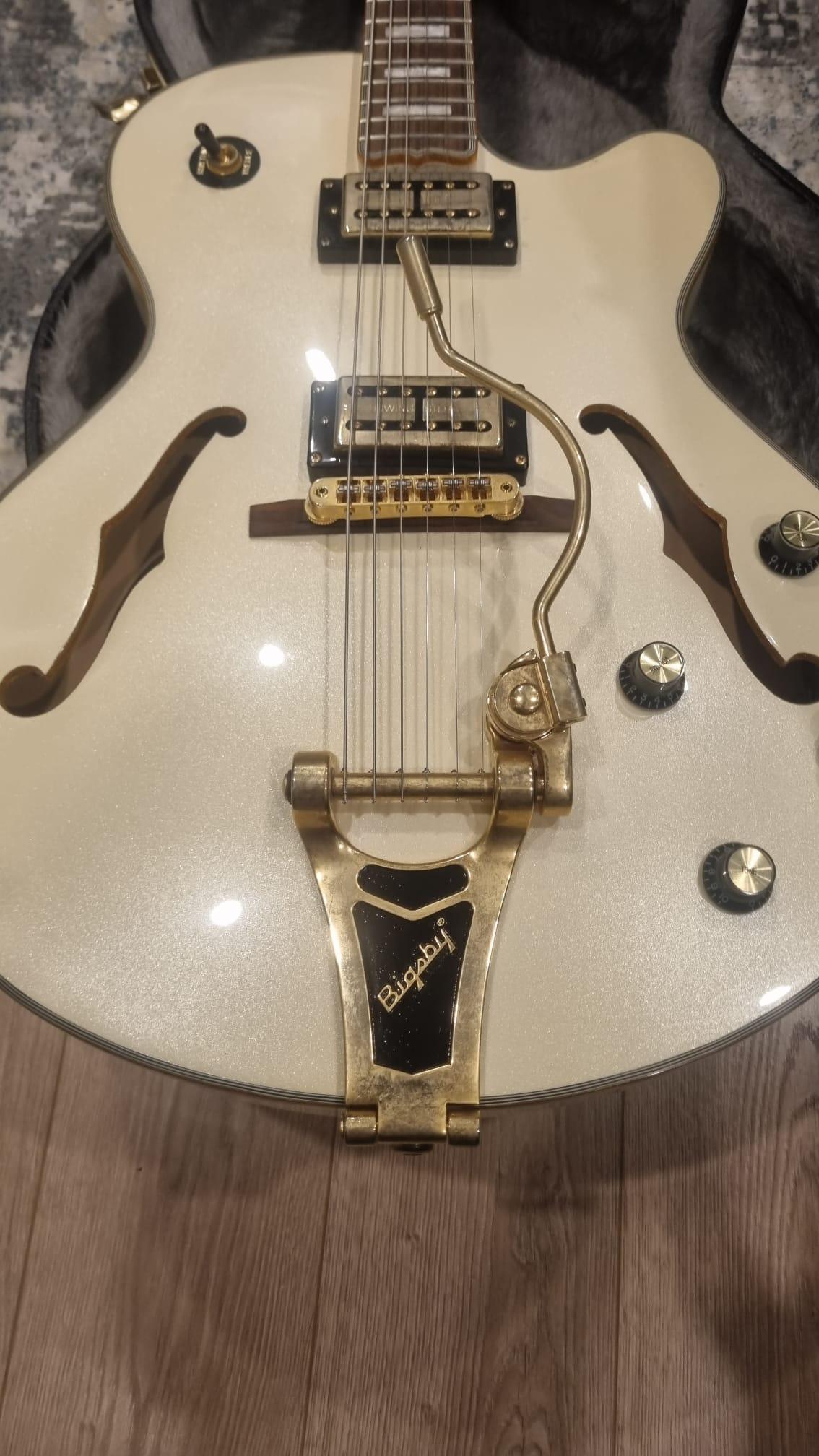 Epiphone Emperor Swingster Royale (2015) Pearl white - photo 3