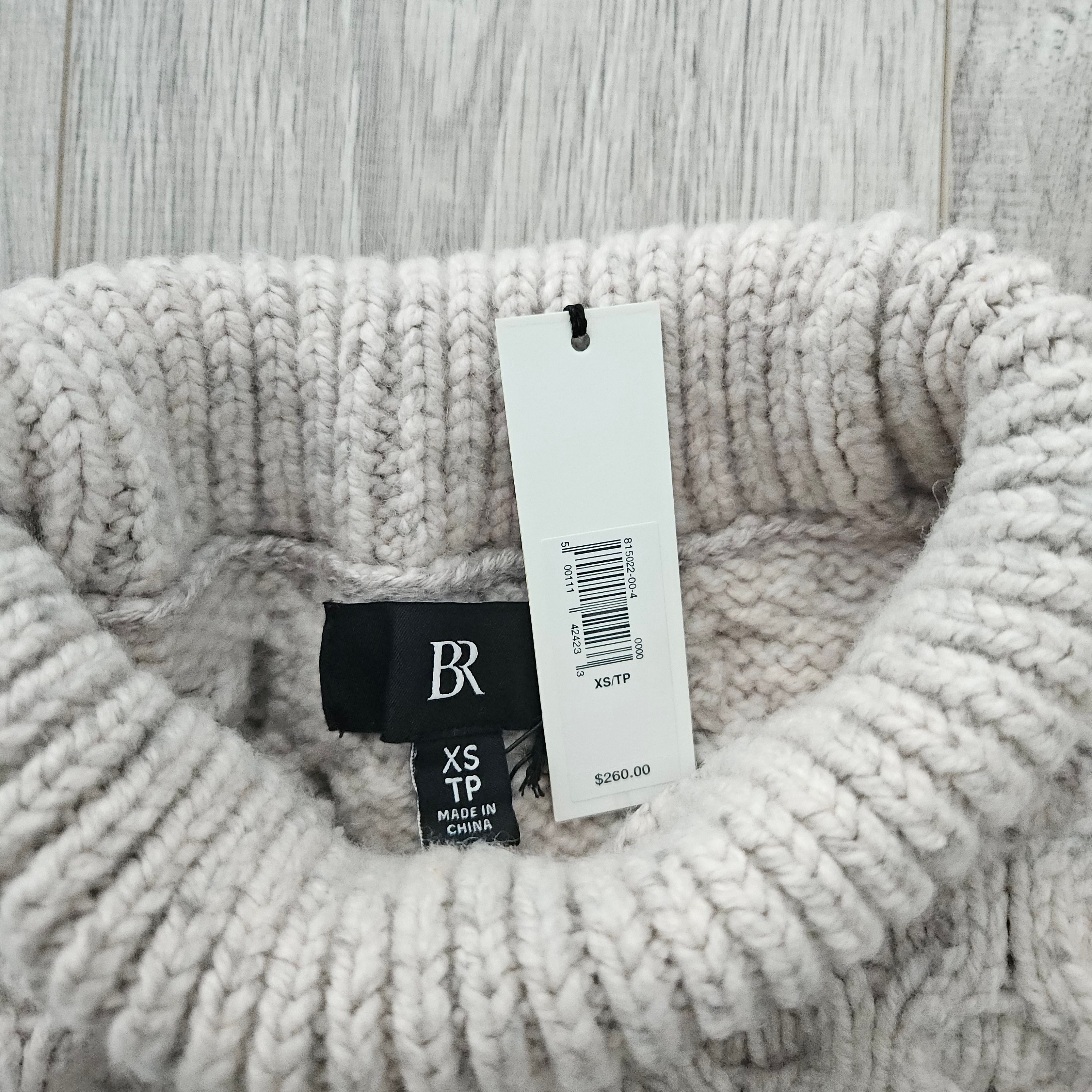(New with tags) Oatmeal wool blend fisherman sweater - photo 3