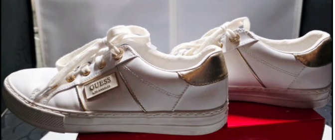 White and Gold Guess Runners - photo 3