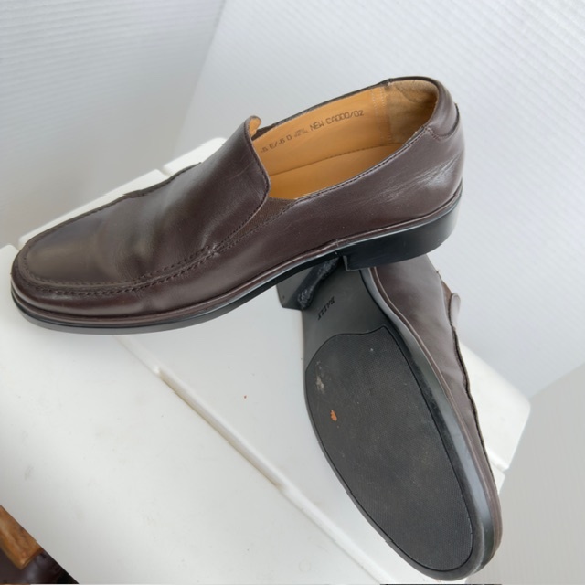 Bally Brown Leather Loafers