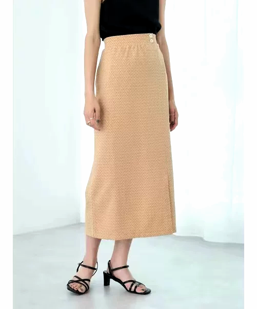 Earth Music&Ecology Orange Midi Skirt - Size F