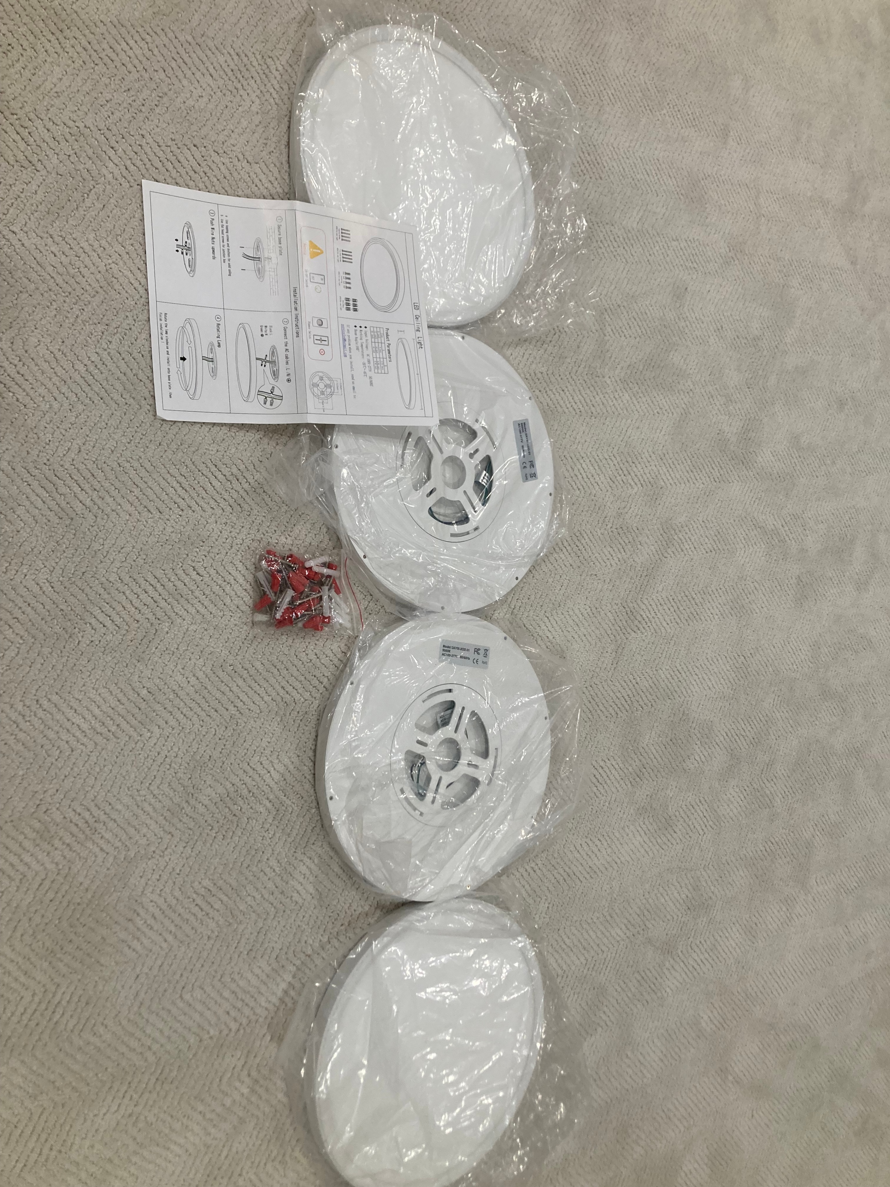 New 12inch 4-Pack 28W LED Flush Mount Ceiling Lights - photo 4