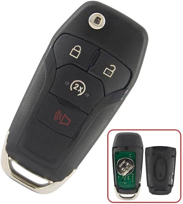 Genuine Flip Remote Key -4-Button, Transponder